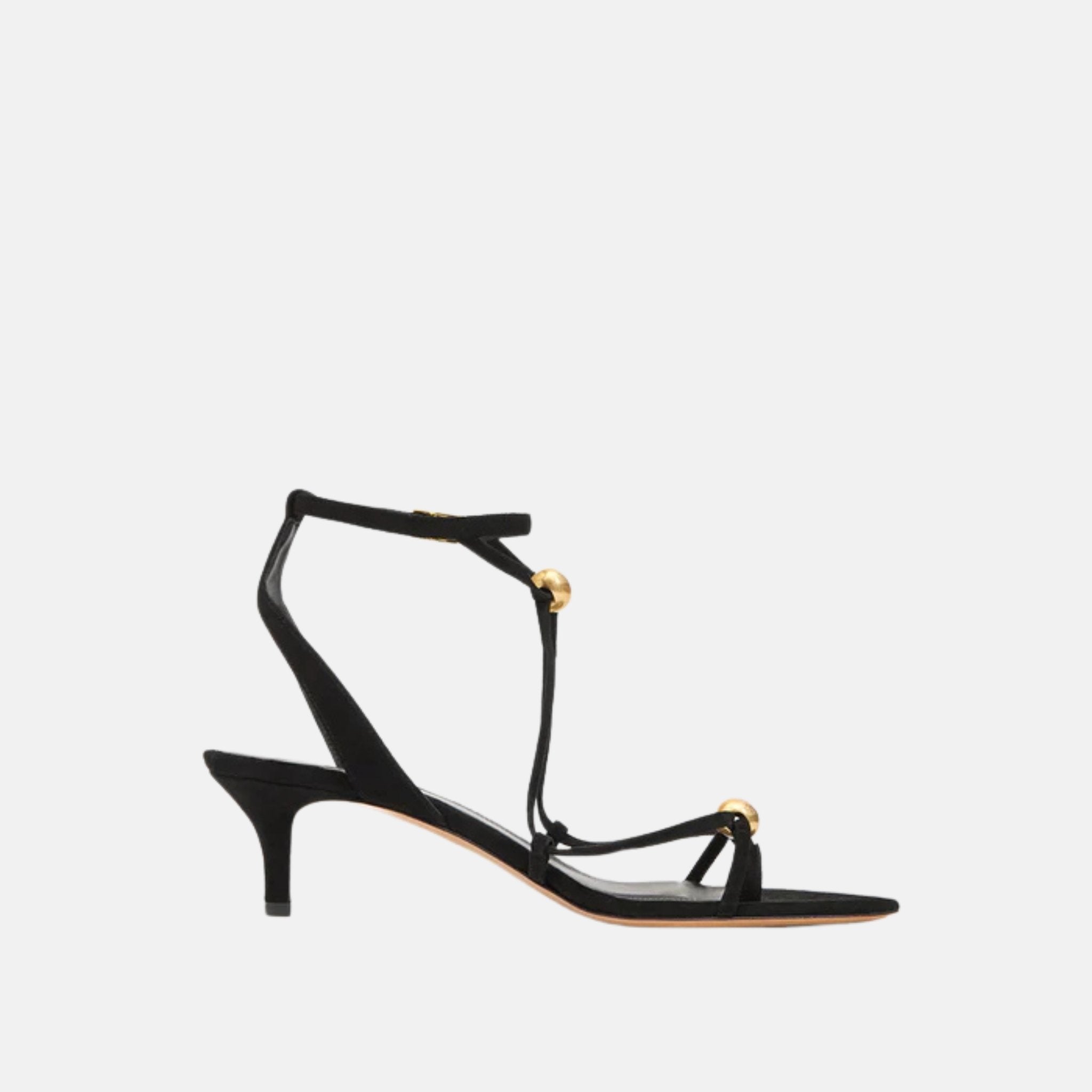 Isabel Marant Olya High Heeled Sandals In Suede Leather, Side