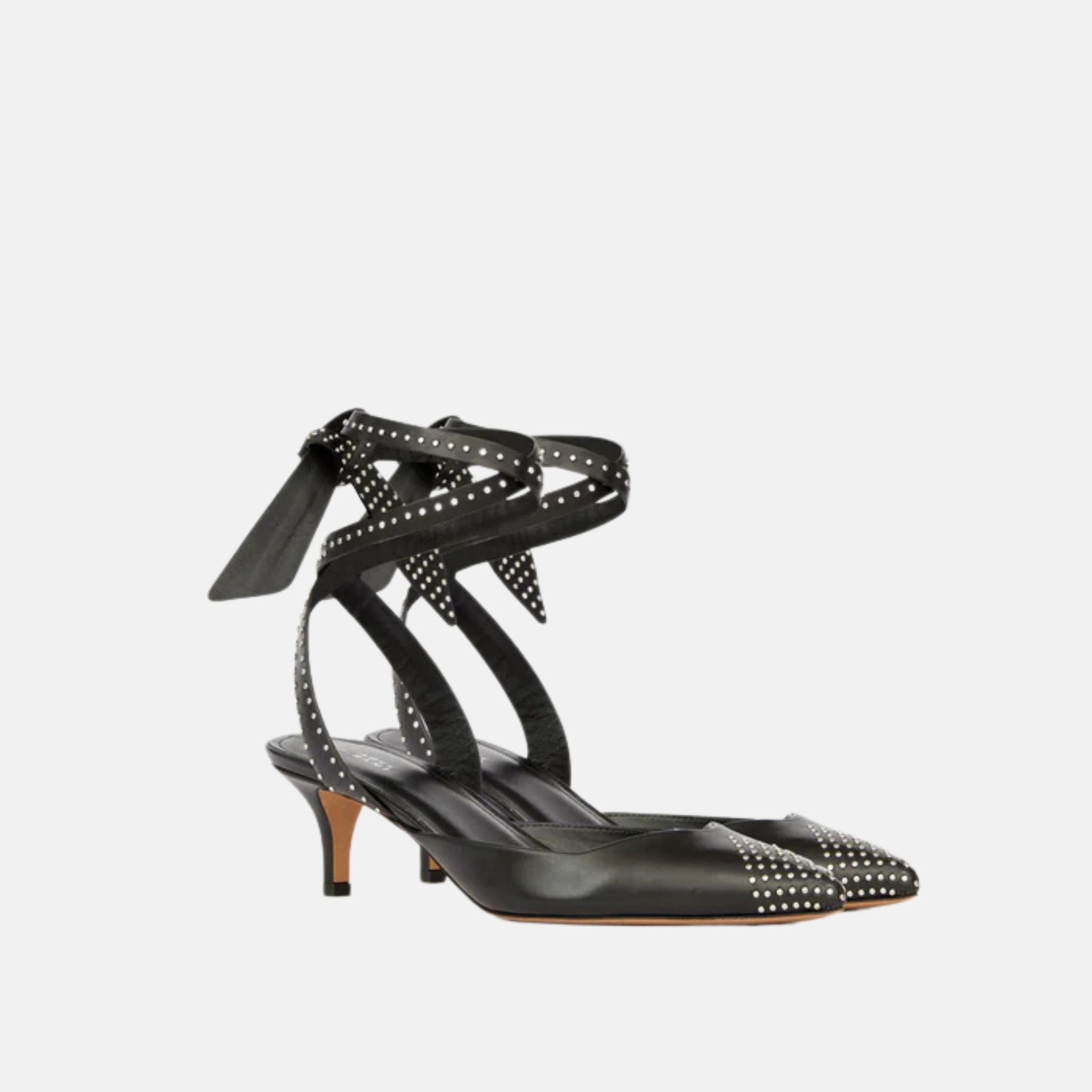 Pilvee Slingback Pumps In Studded Calfskin Leather