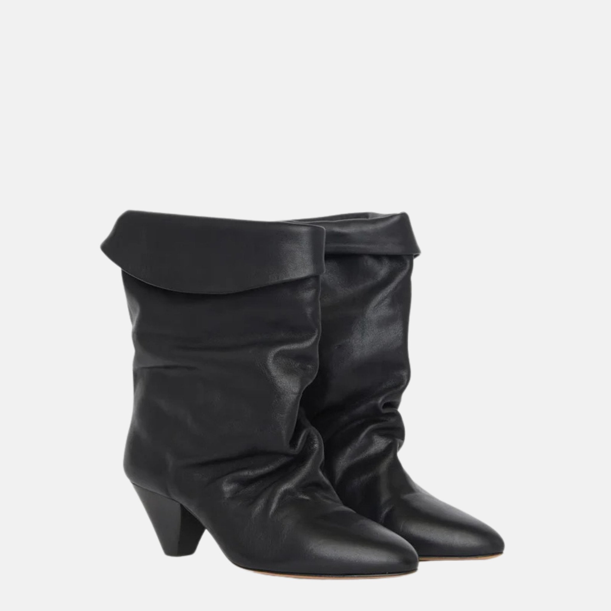 Ryska High Heeled Draped Boots