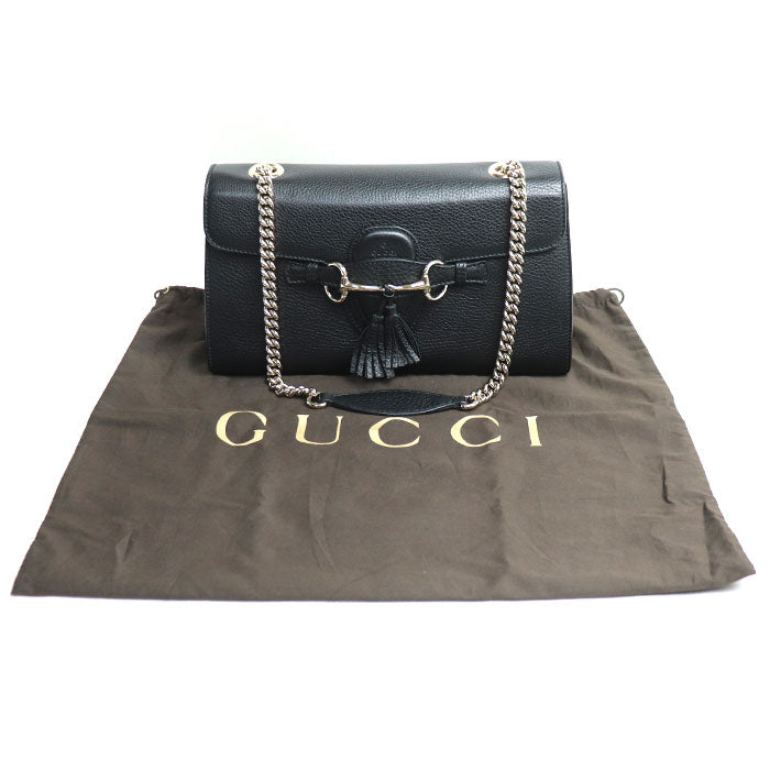 Gucci Emily Leather Shoulder Bag