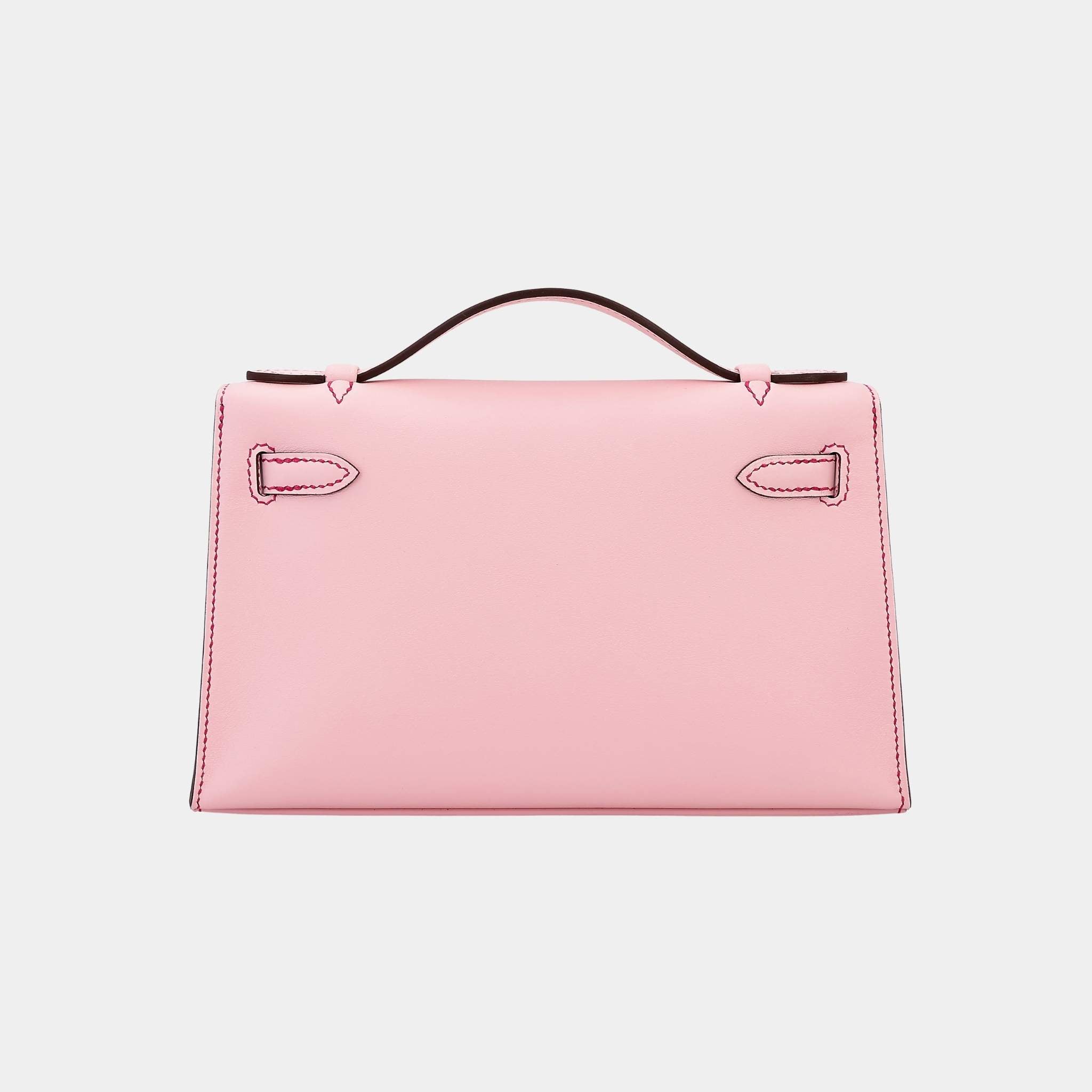 Kelly Pochette HSS Swift Rose Sakura/Gris Perle/Framboise PBHW