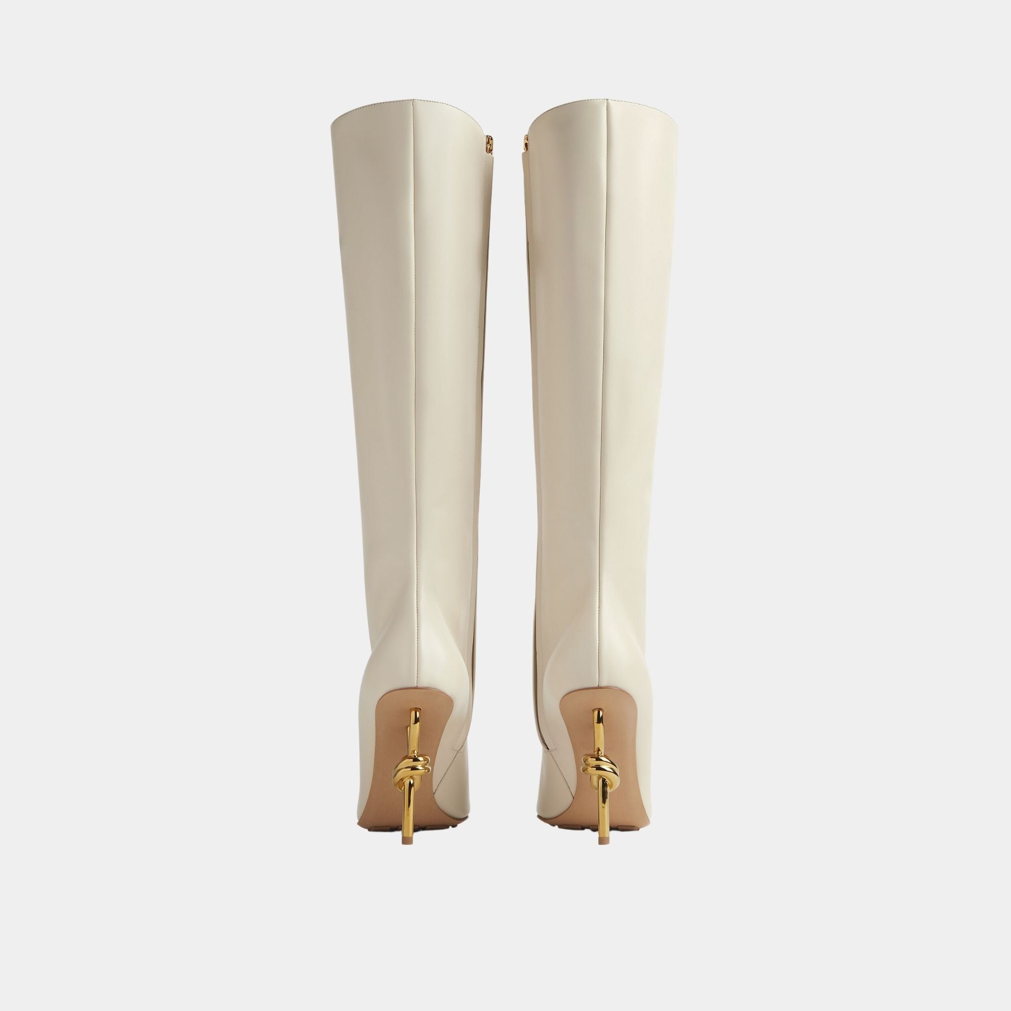 Knot Knee-High Boot Calfskin Leather