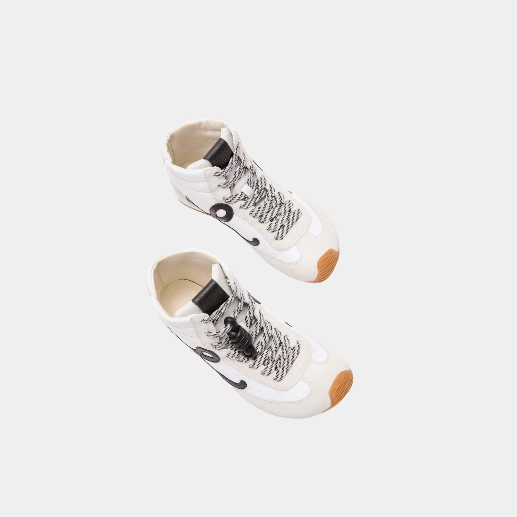 Ballet Runner 2.0 High-Top In Nylon and Calfskin