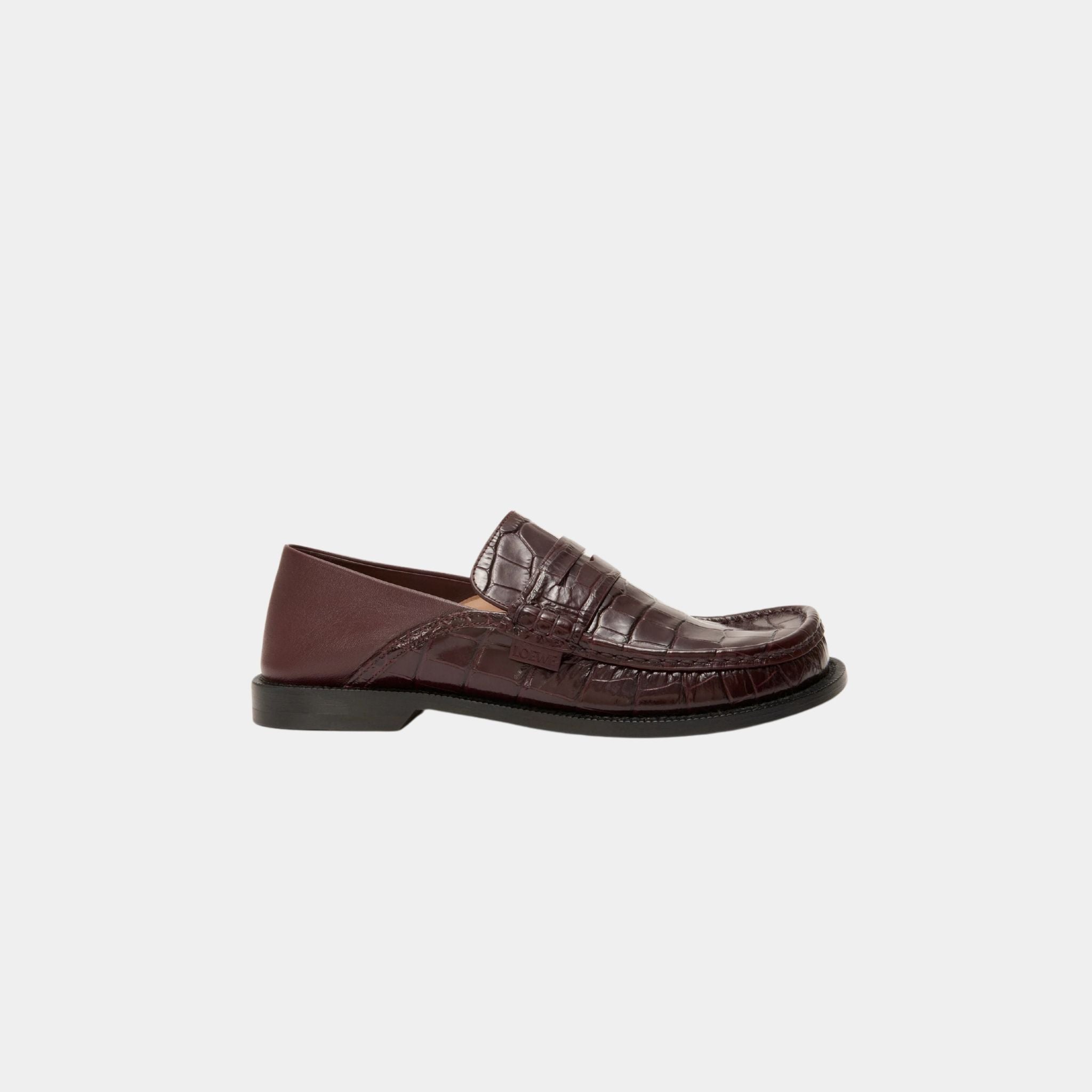Campo Loafer Calfskin With Crocodile-Embossed Upper