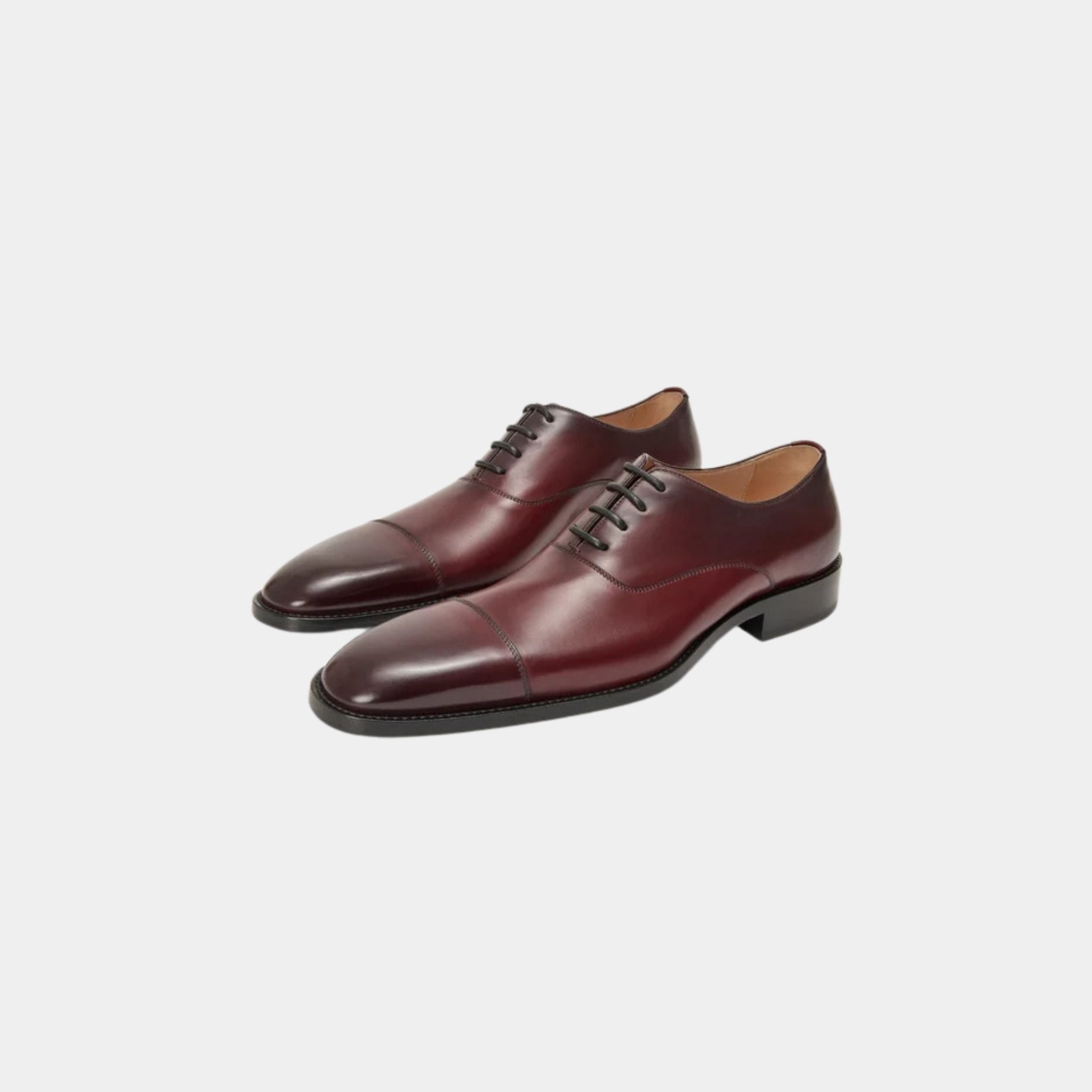 Crown Oxford In Brushed Calfskin
