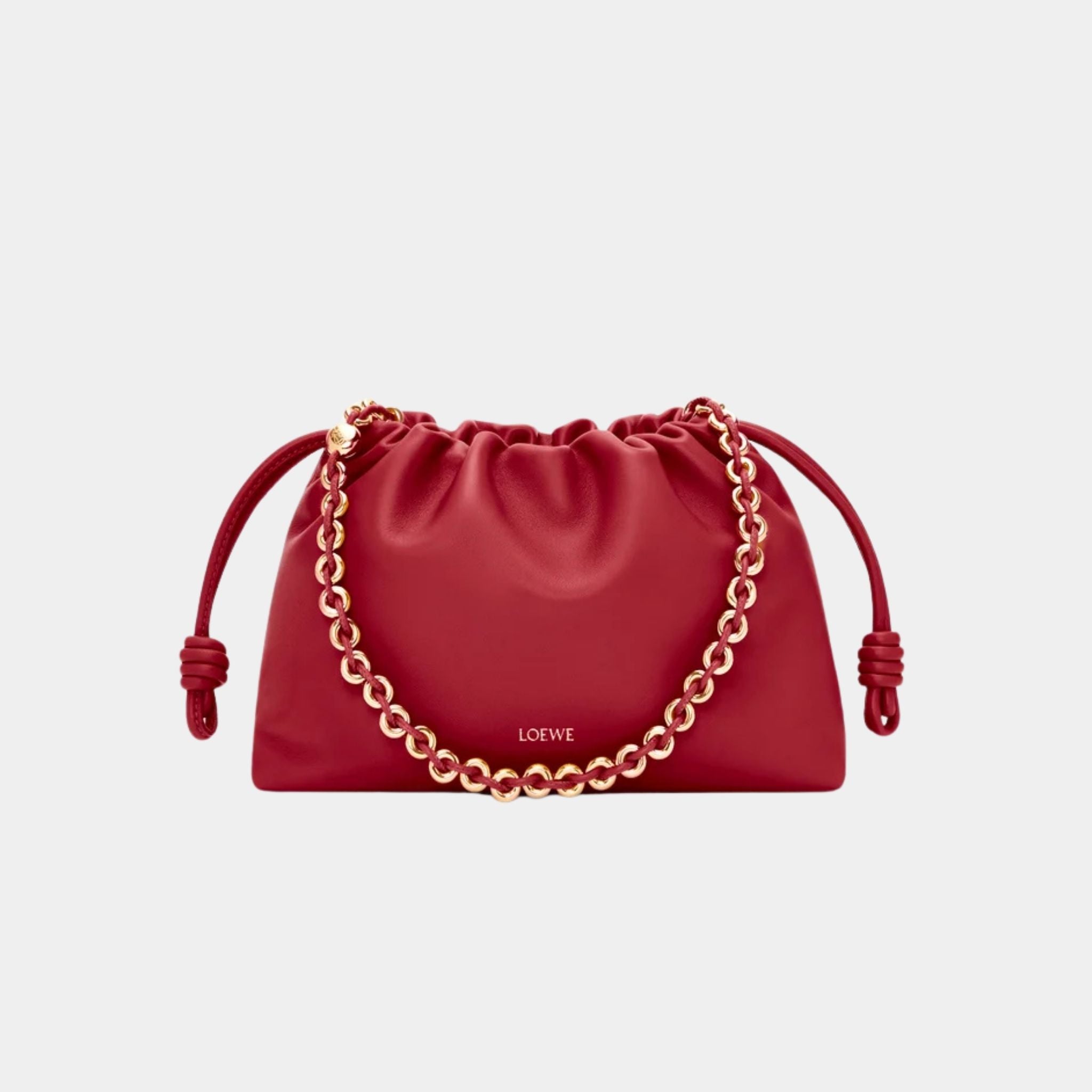 Loewe Medium-sized Flamenco Bag Soft Nappa Lambskin, Burnt Red, Front