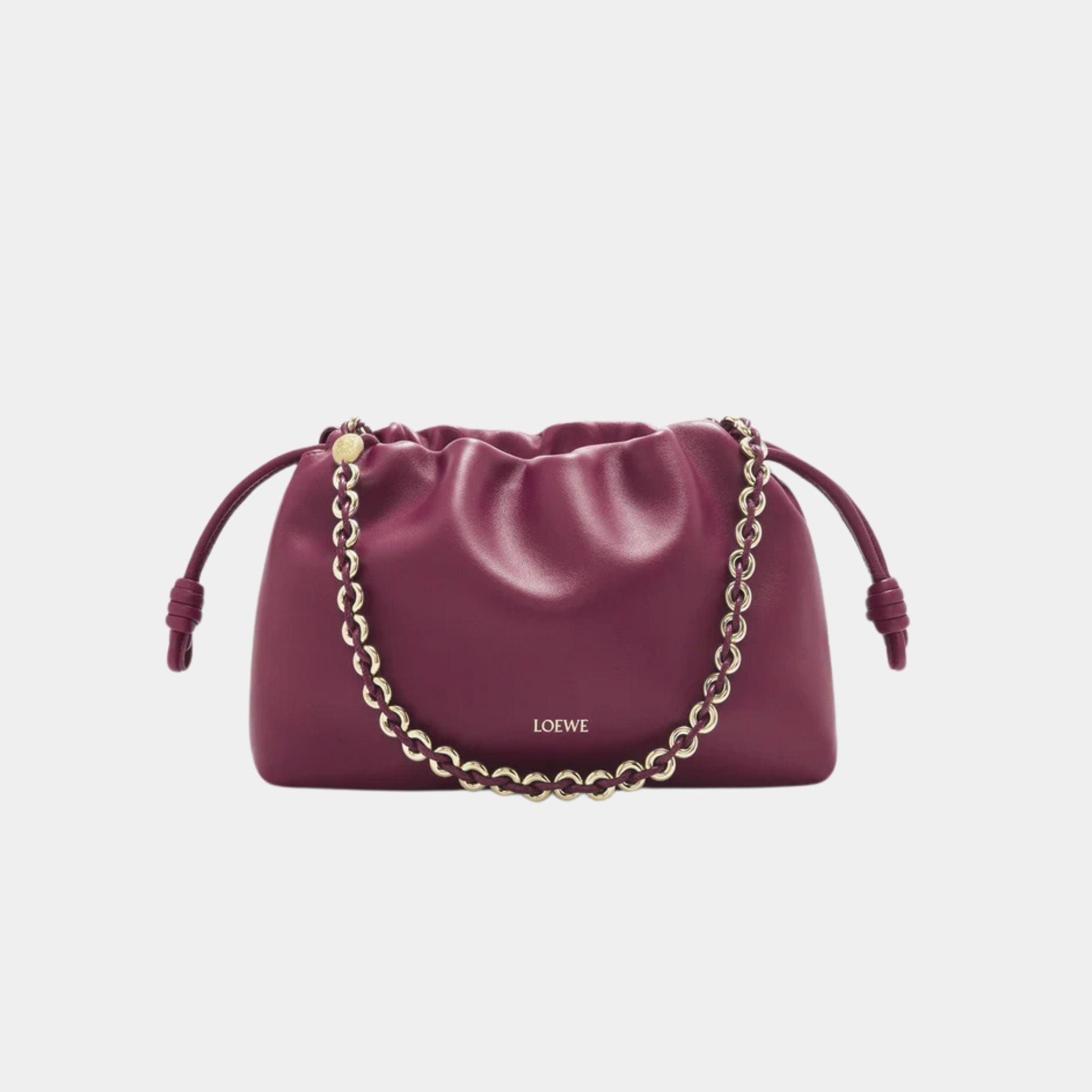 Loewe Medium-sized Flamenco Bag Soft Nappa Lambskin, Crimson, Front