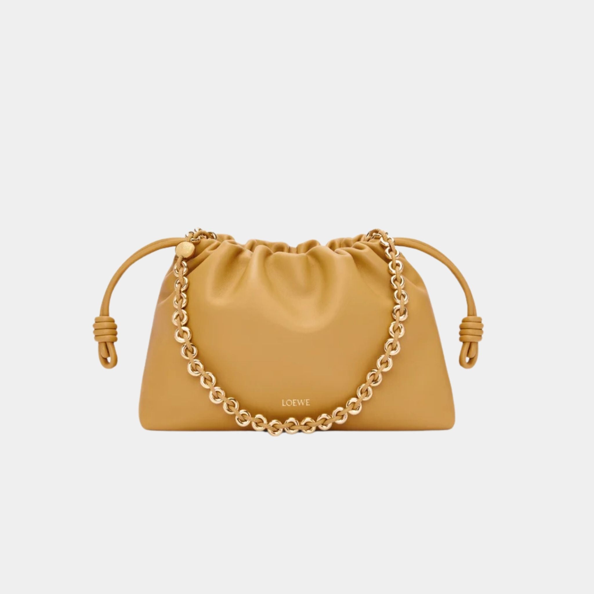 Loewe Medium-sized Flamenco Bag Soft Nappa Lambskin, Sahara, Front
