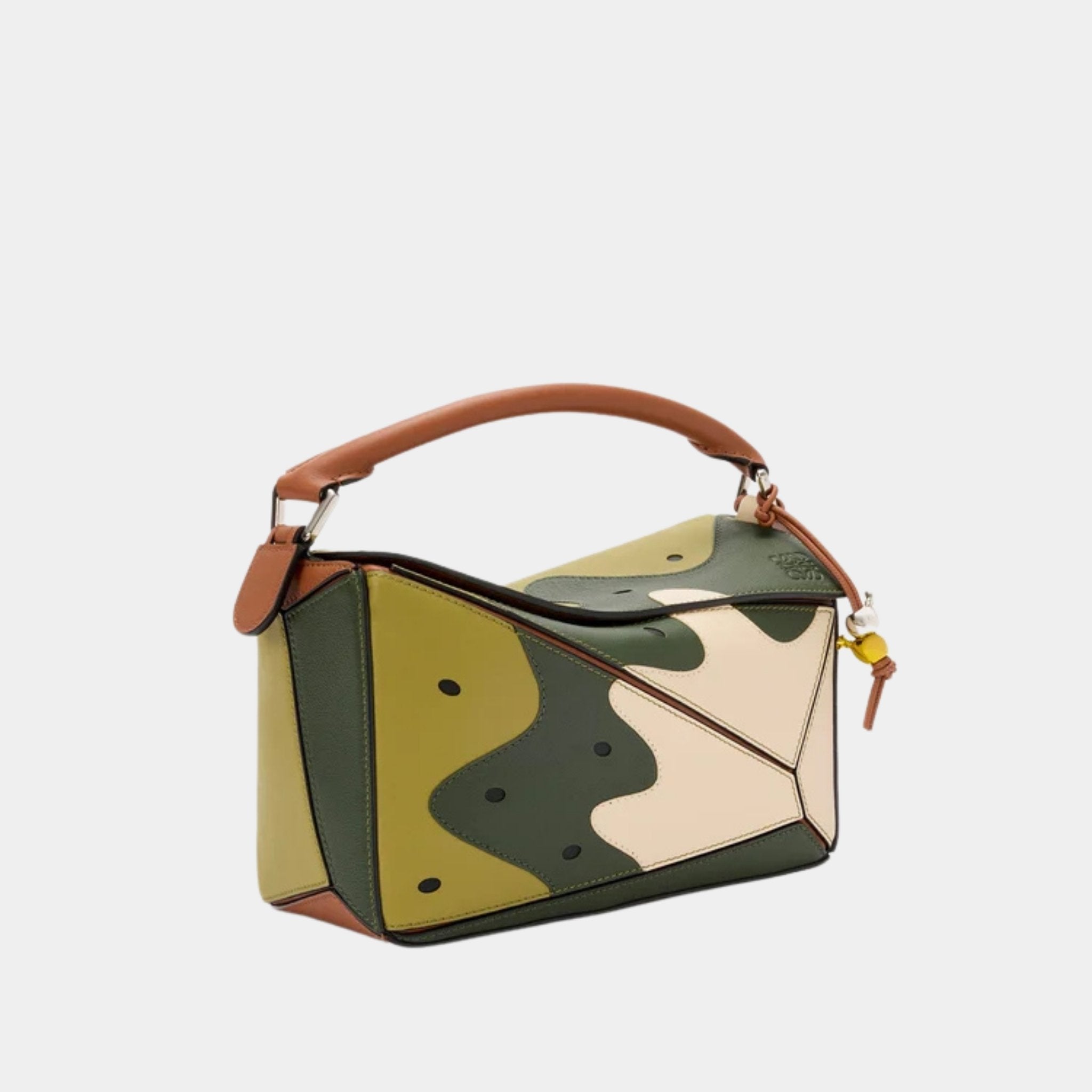 Puzzle 10 Paula Ibiza Kiwi Re-edition Bag in Classic Calfskin