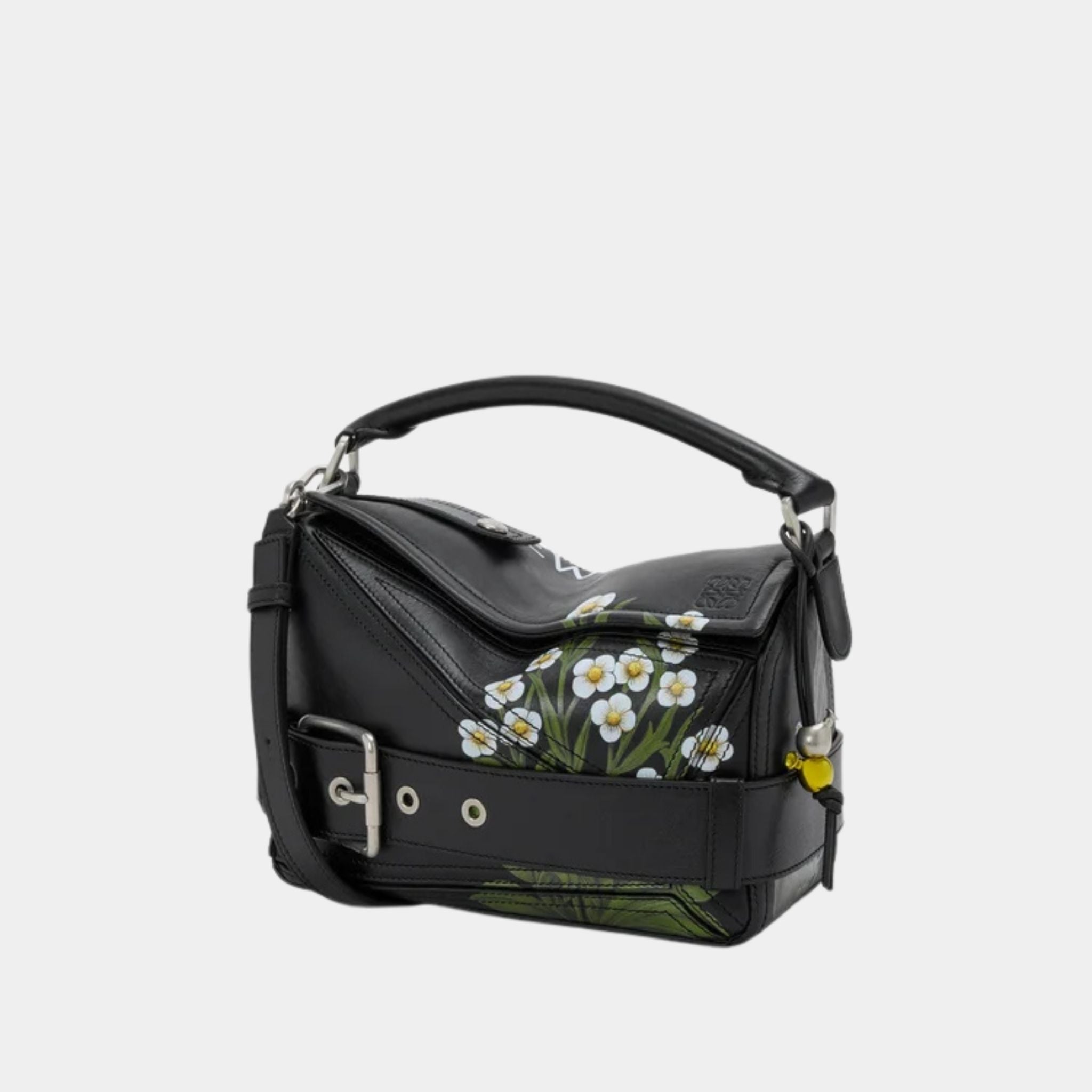 Puzzle 10 William Morris Re-edition Bag in Shiny Calfskin