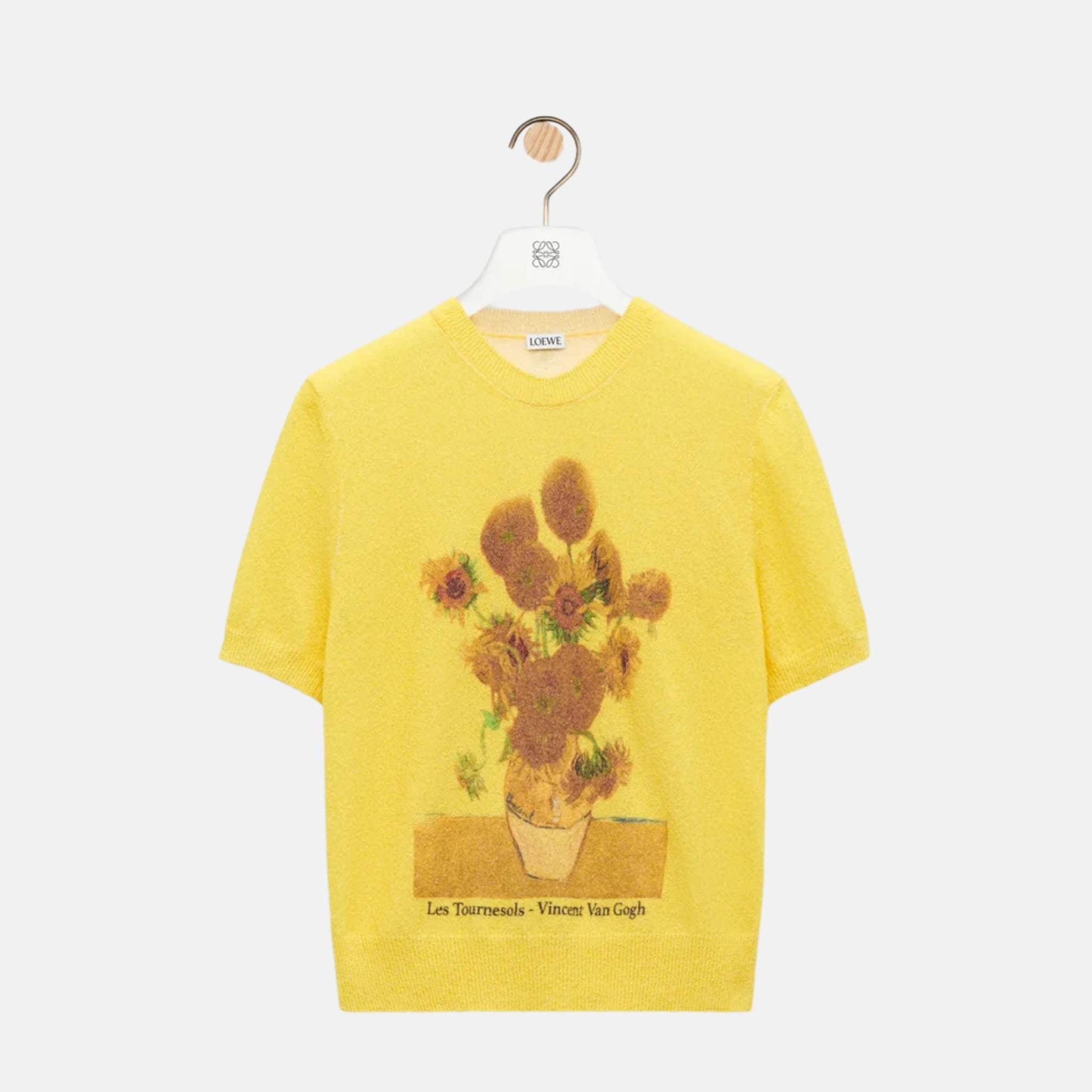 Loewe Short Sleeve Sweater In Cotton Blend, Front