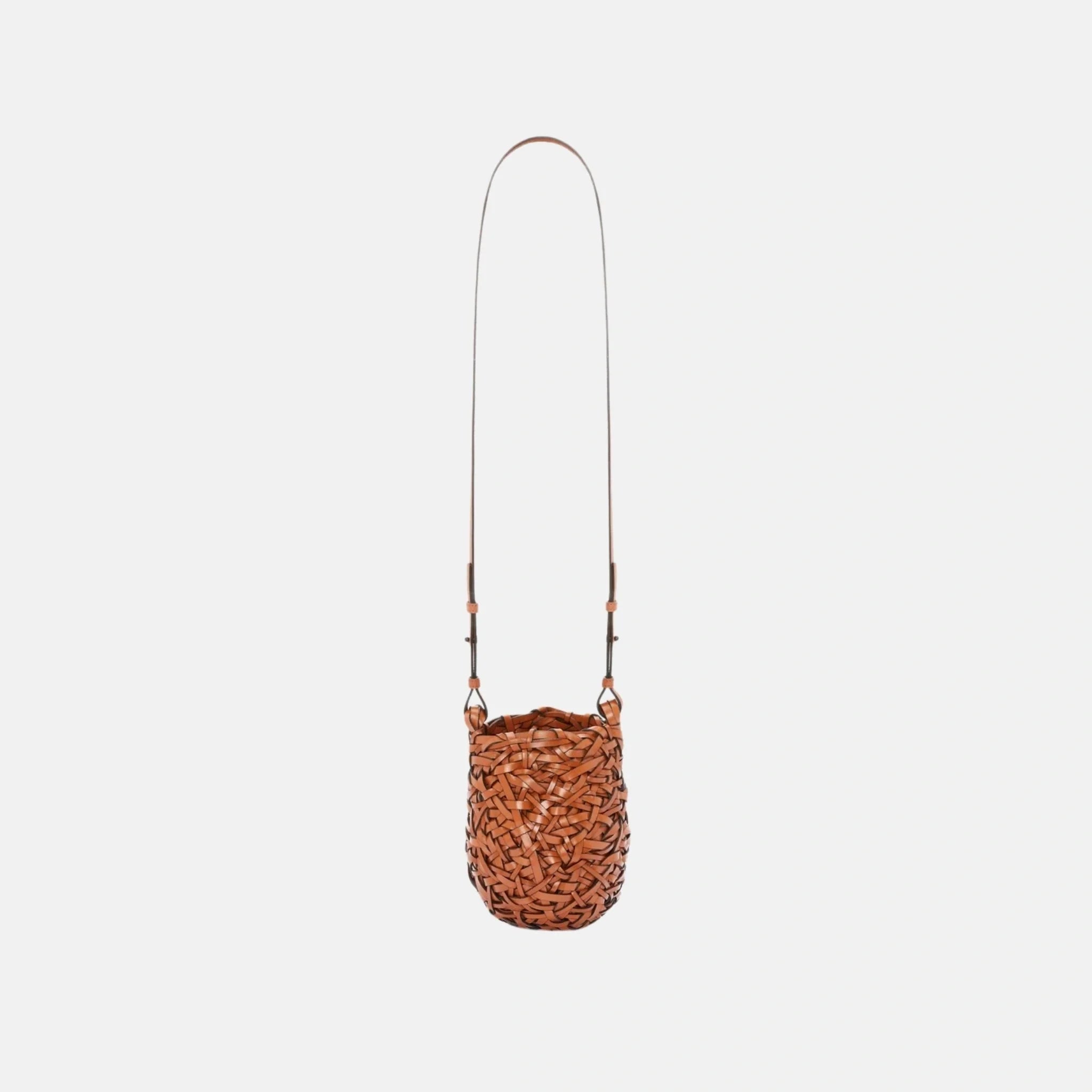 Small Nest Basket Bag in Calfskin