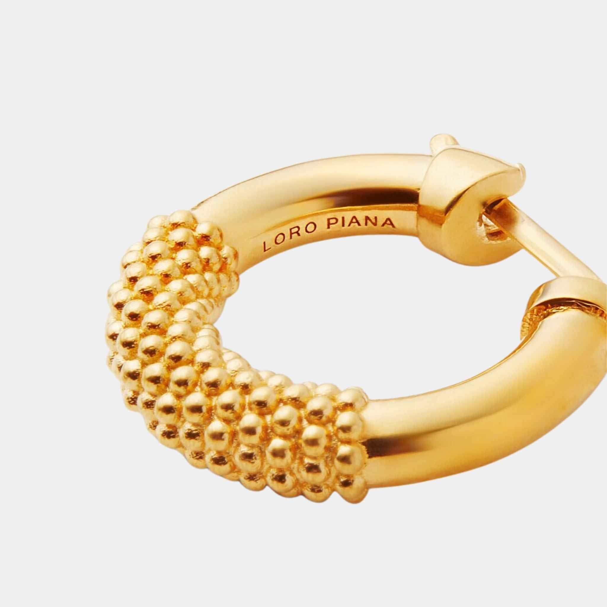 Bubble Hoop Earrings Brass