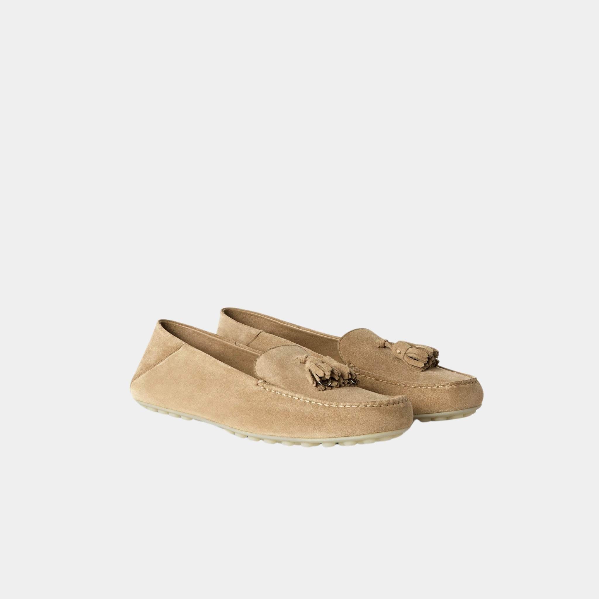 Dot Sole Walk Loafer Suede Goatskin