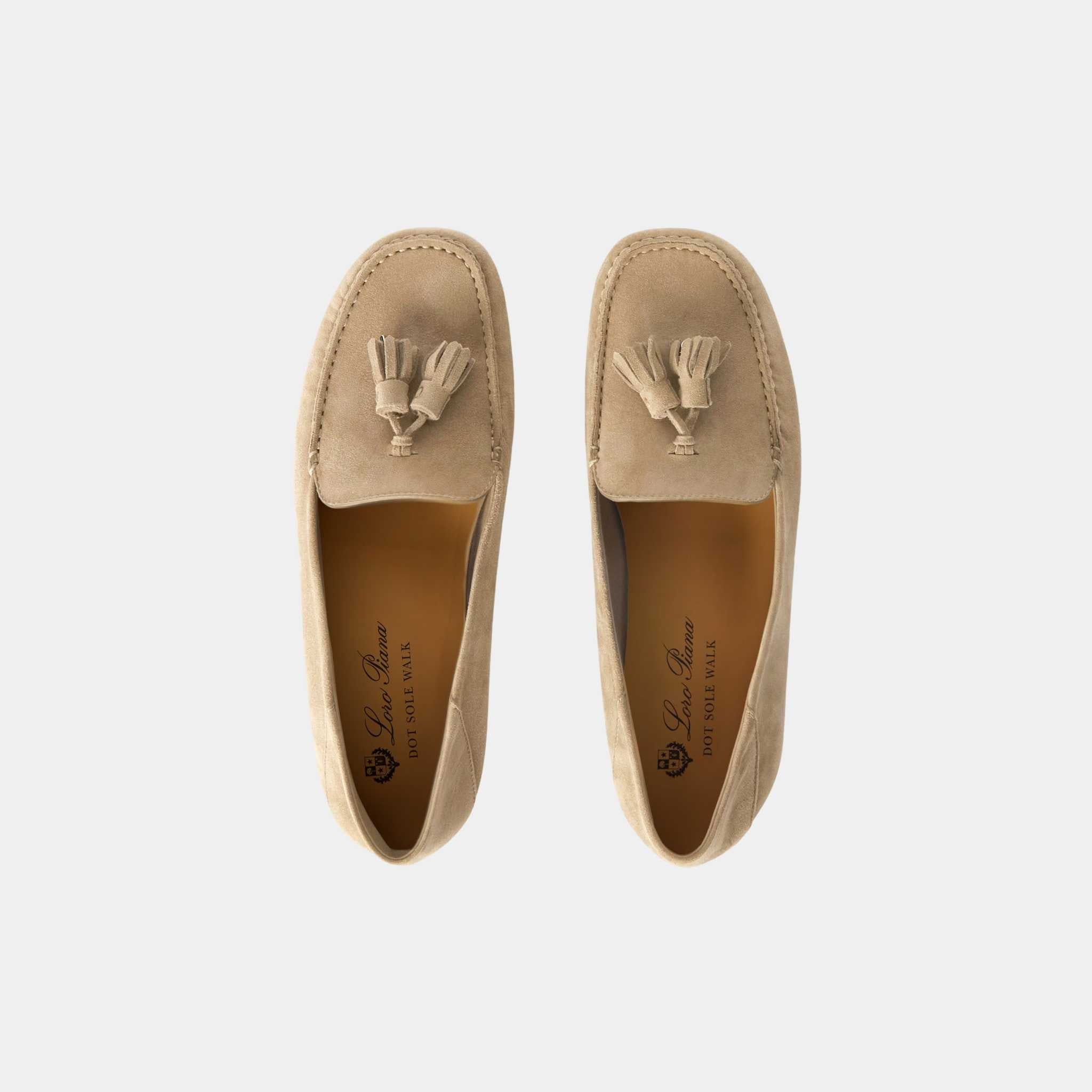 Dot Sole Walk Loafer Suede Goatskin