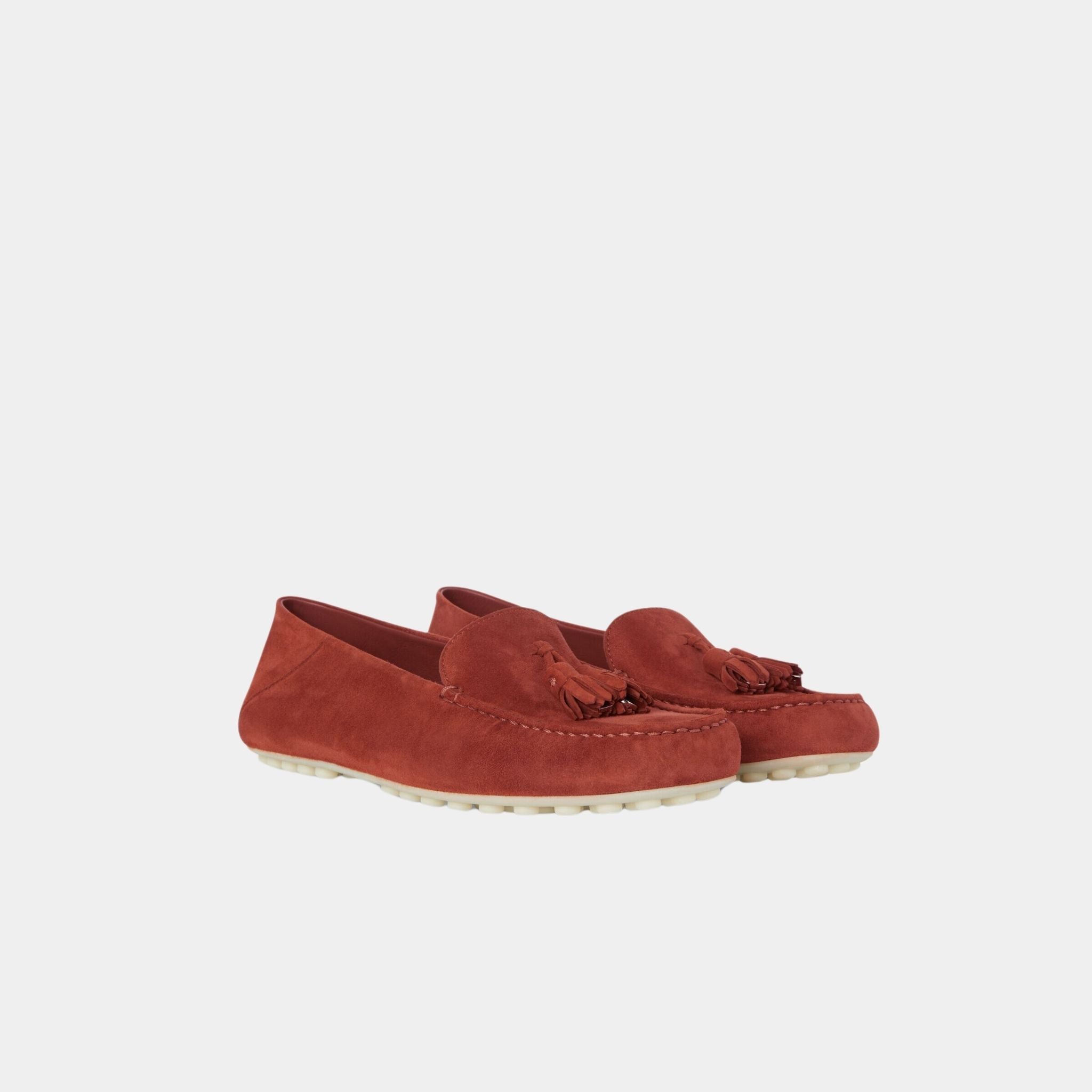 Dot Sole Walk Suede Goatskin Loafer