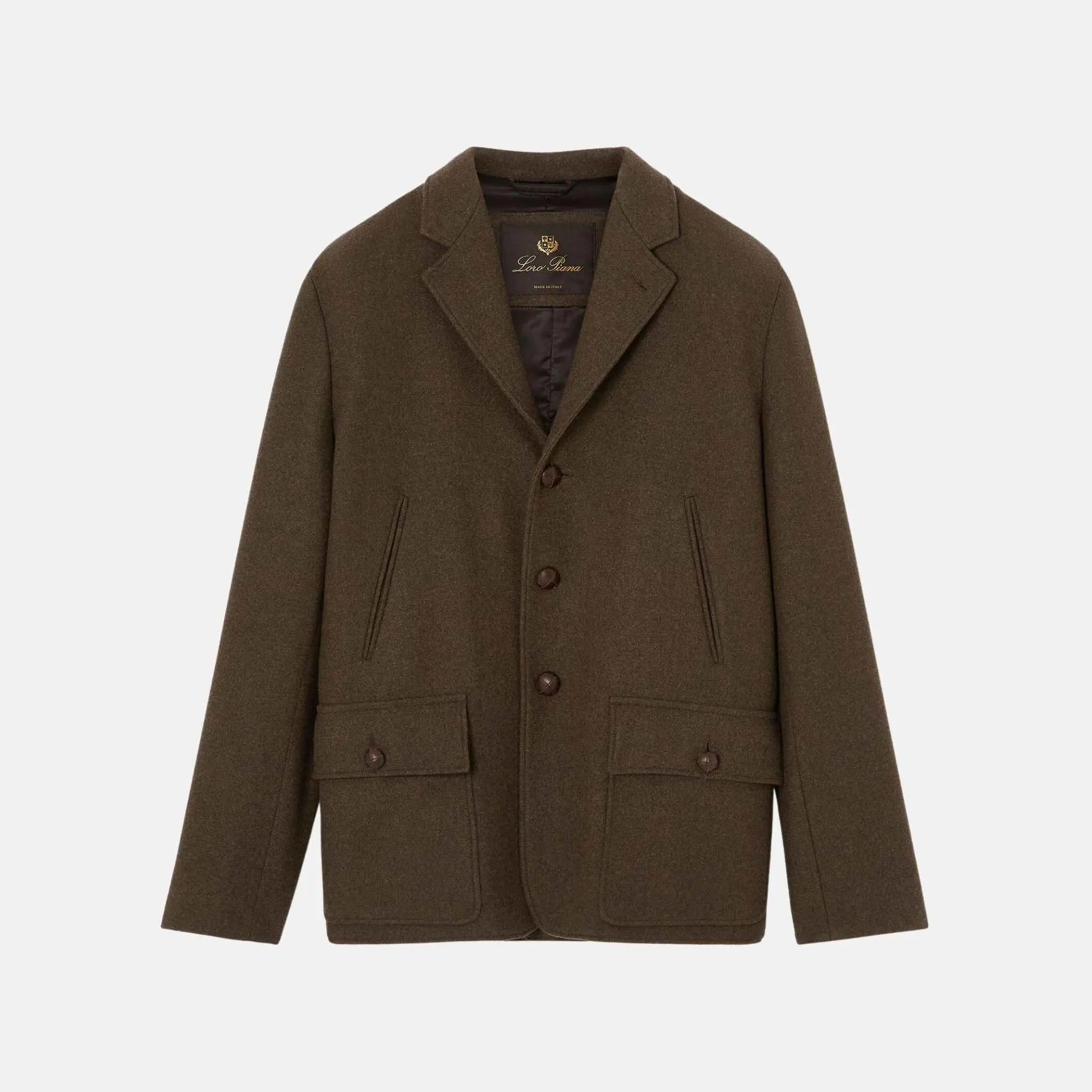 Loro Piana Hadley Jacket Wish Wool Cashmere, Front