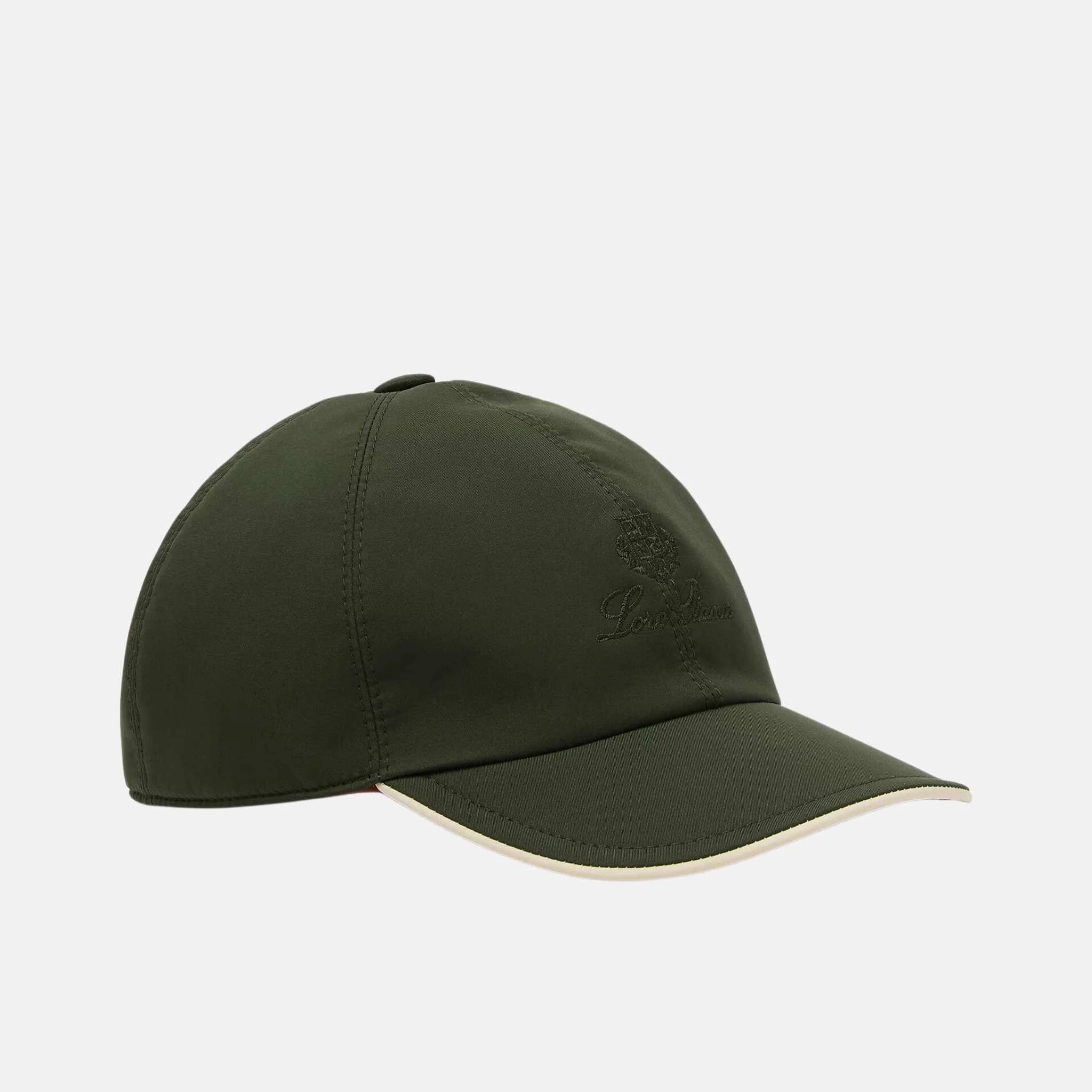 Loro Piana Kids Baseball Cap Microfibre Storm System, Ireland Green 