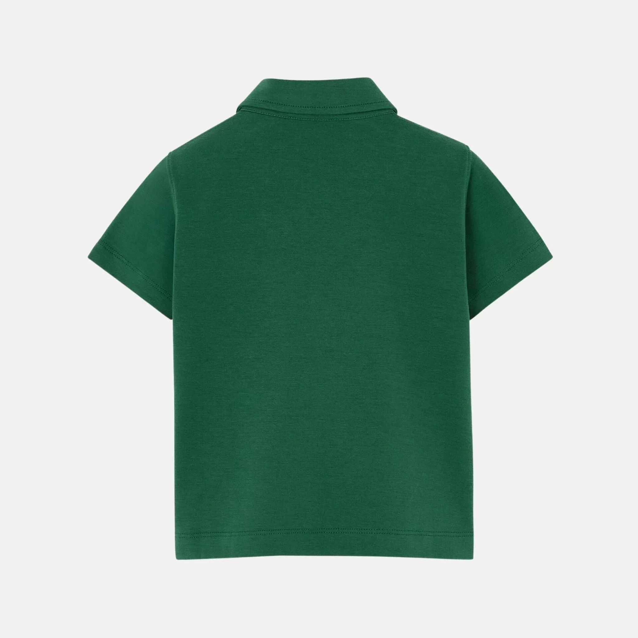 Kids My T Open Polo Shirt Cotton