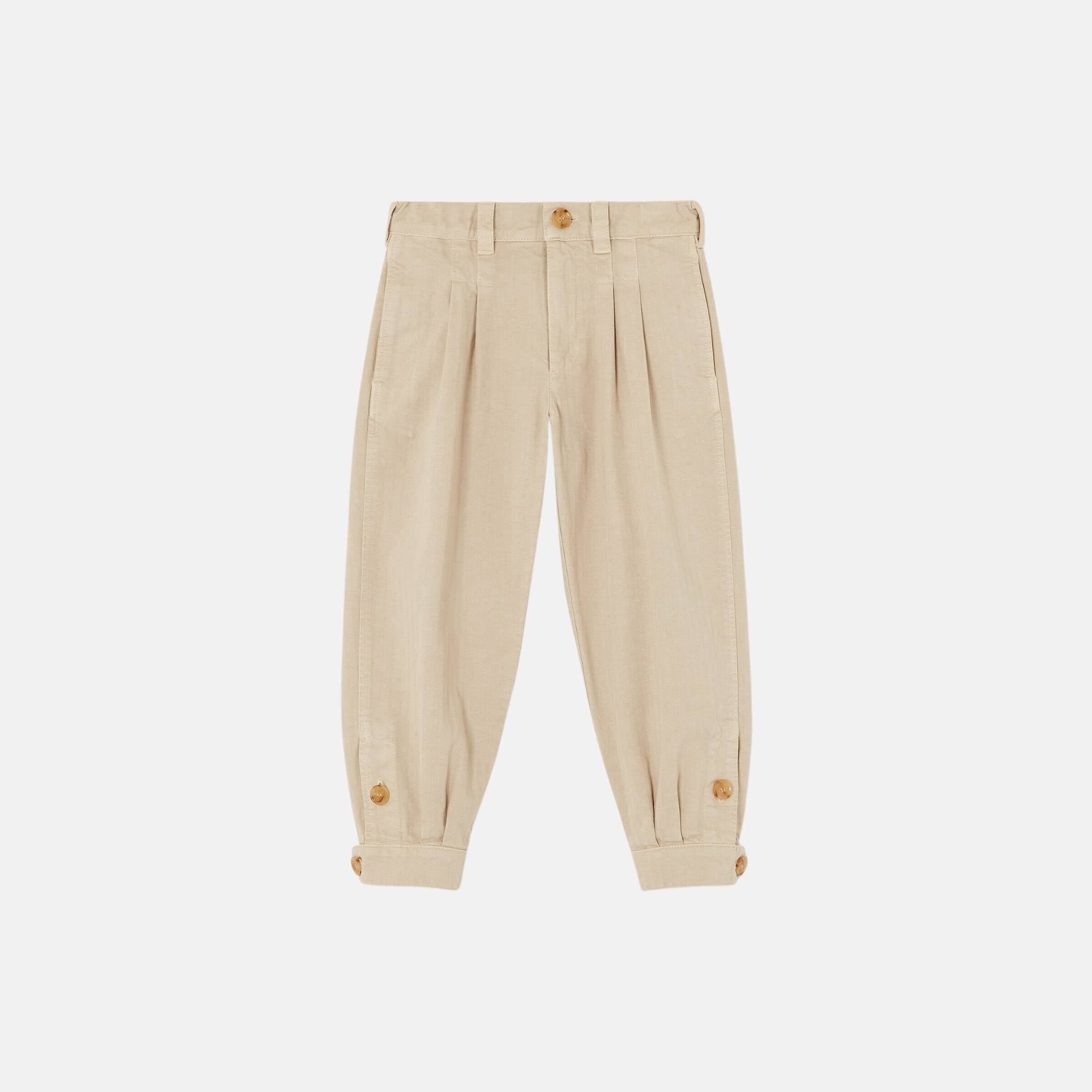 Loro Piana Kids Roberto Pants in Cotton, Front