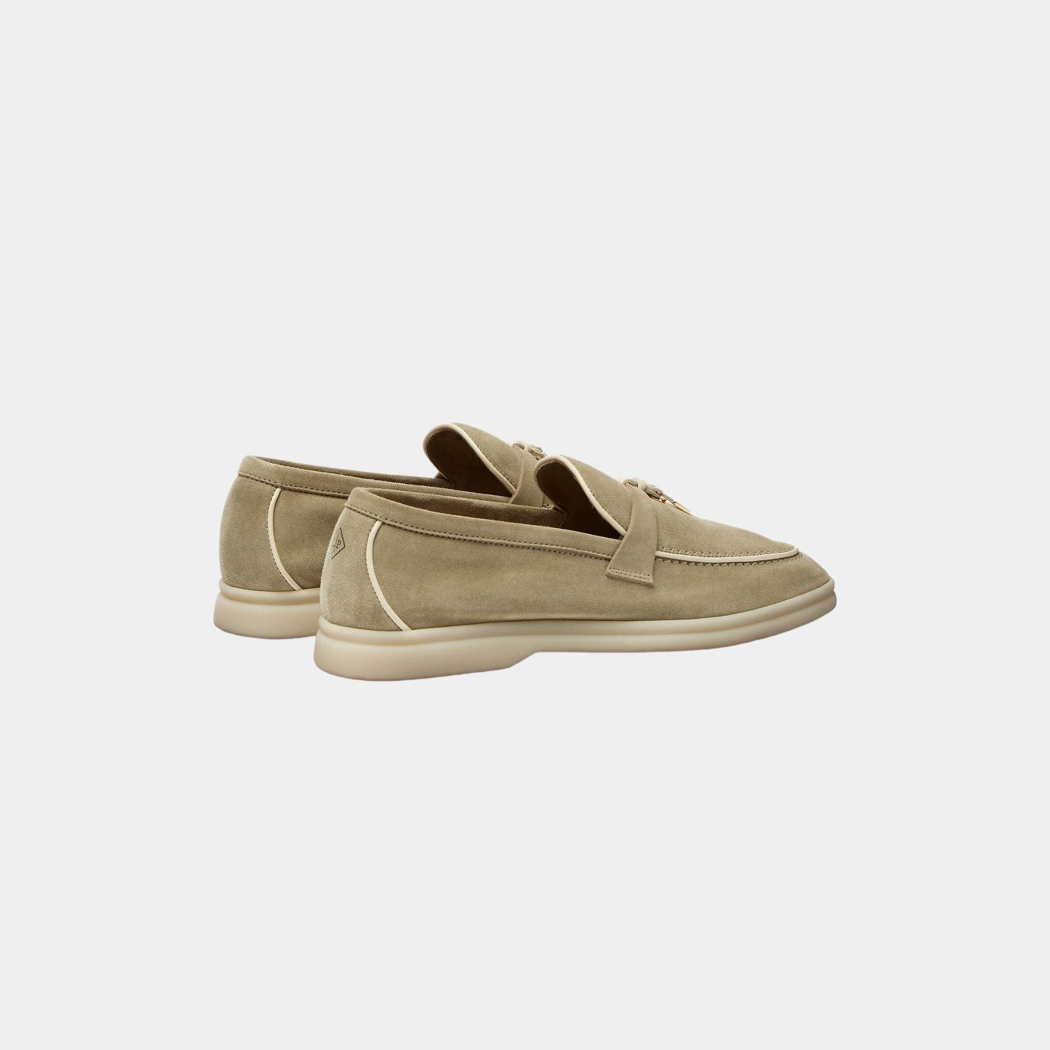 Summer Charms Walk Loafers In Suede Goatskin