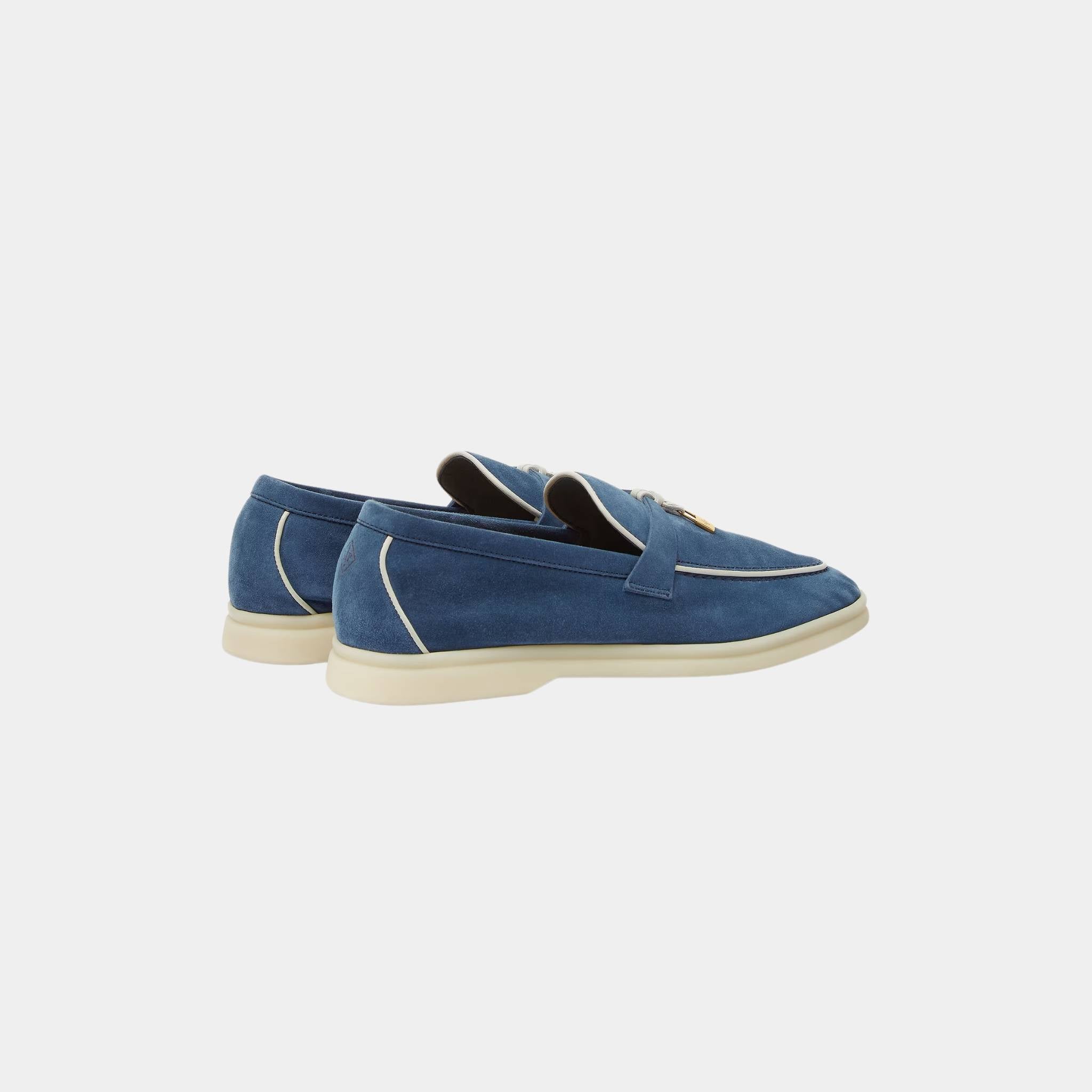 Summer Charms Walk Loafers In Suede Goatskin