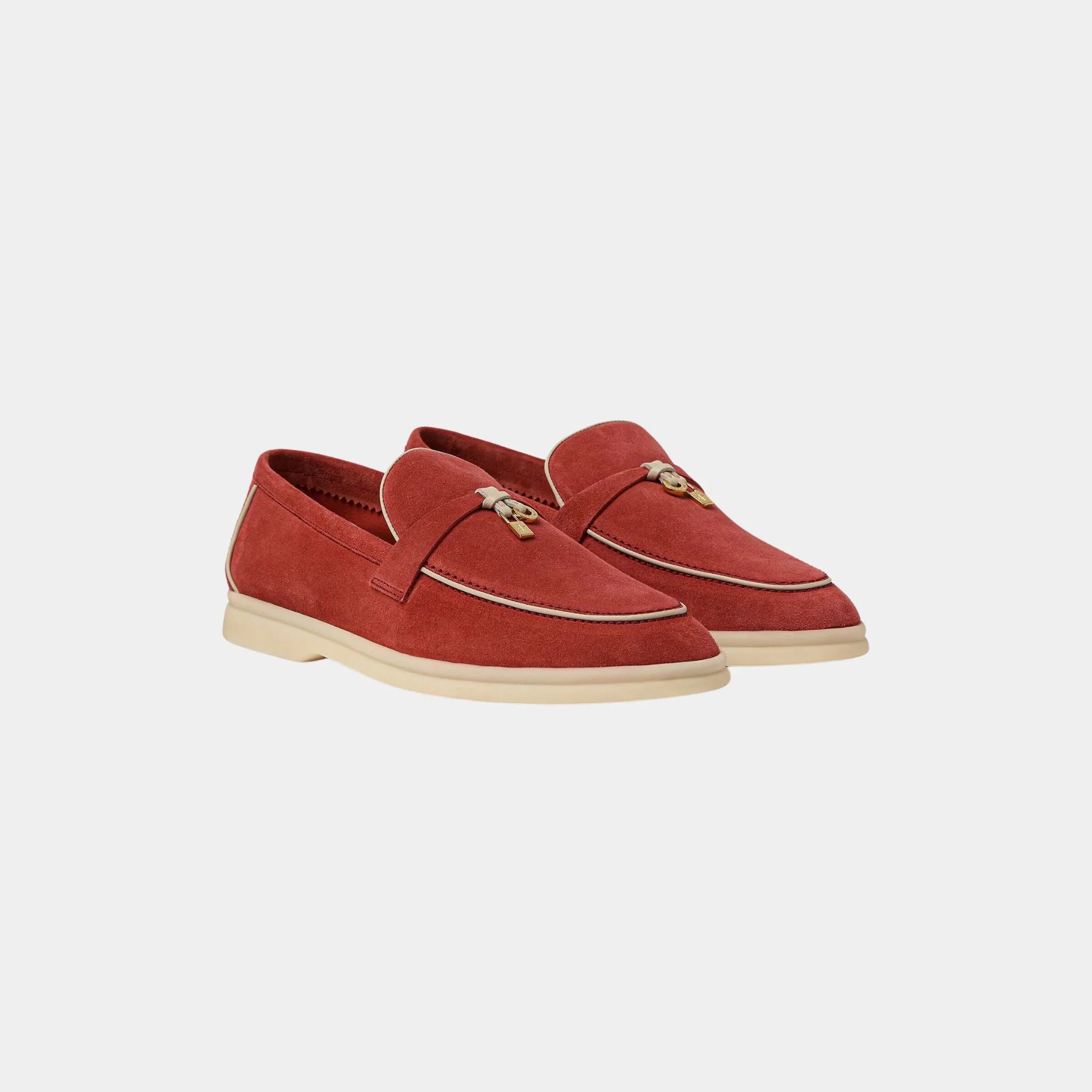 Summer Charms Walk Loafers In Suede Goatskin