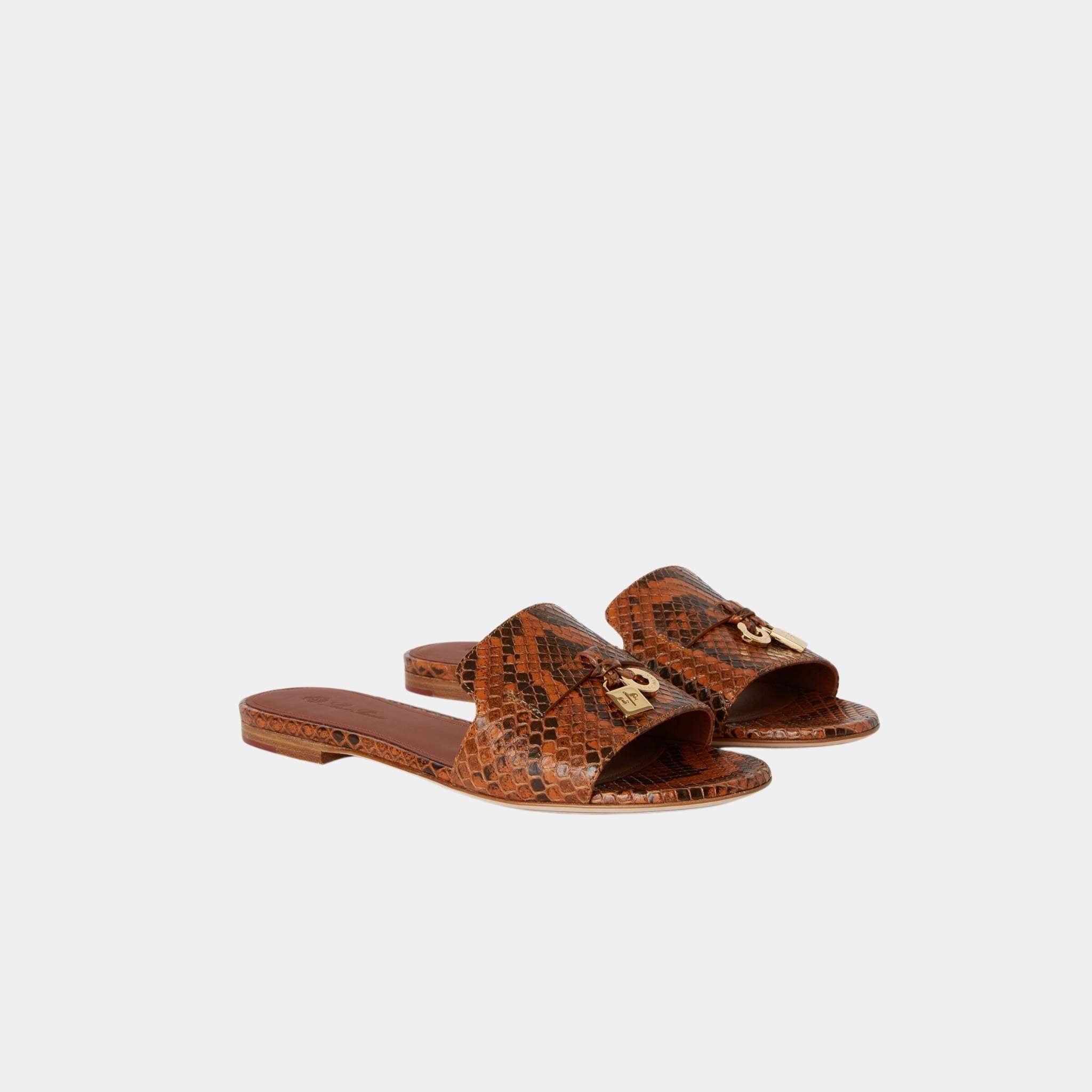 Summer Charms Sandal Matte Python Leather