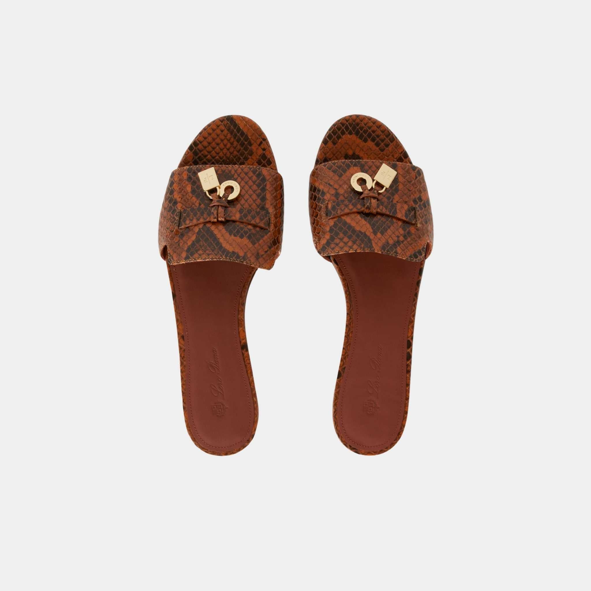 Summer Charms Sandal Matte Python Leather