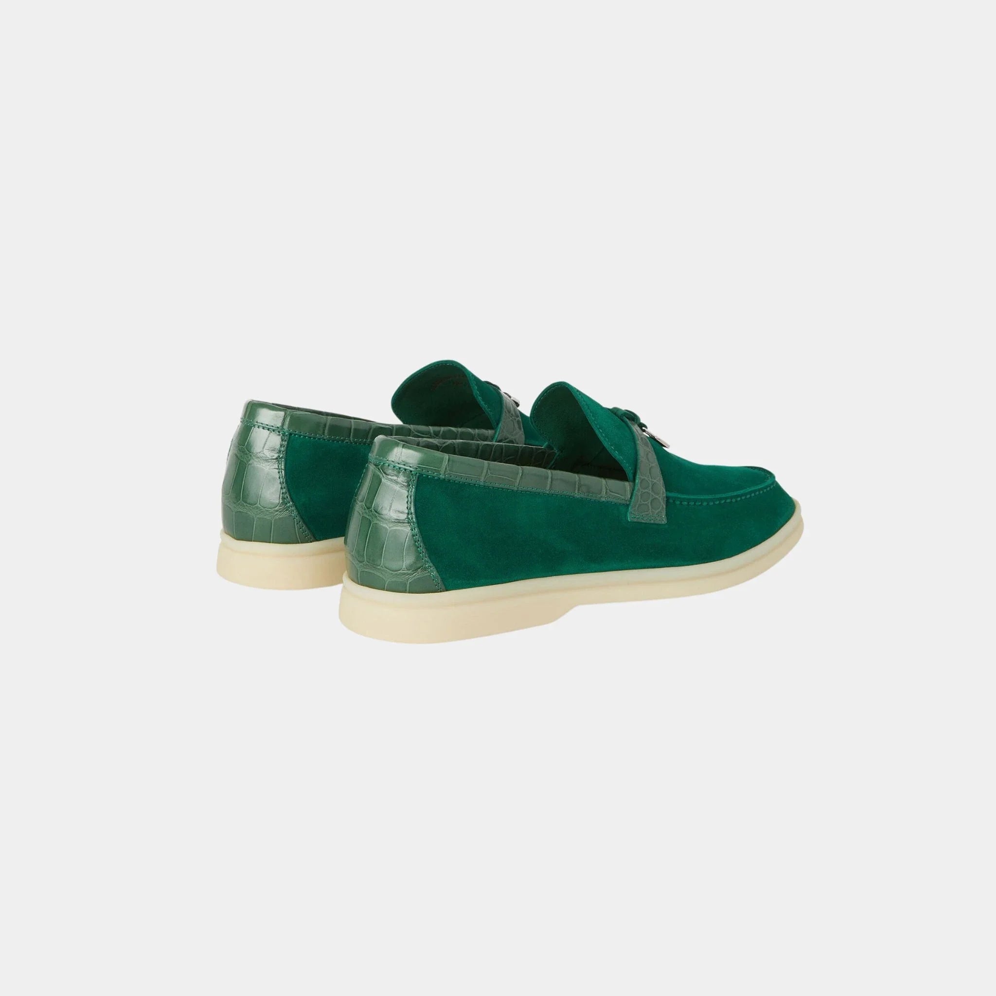 Summer Charms Walk Loafer Suede with Alligator Skin