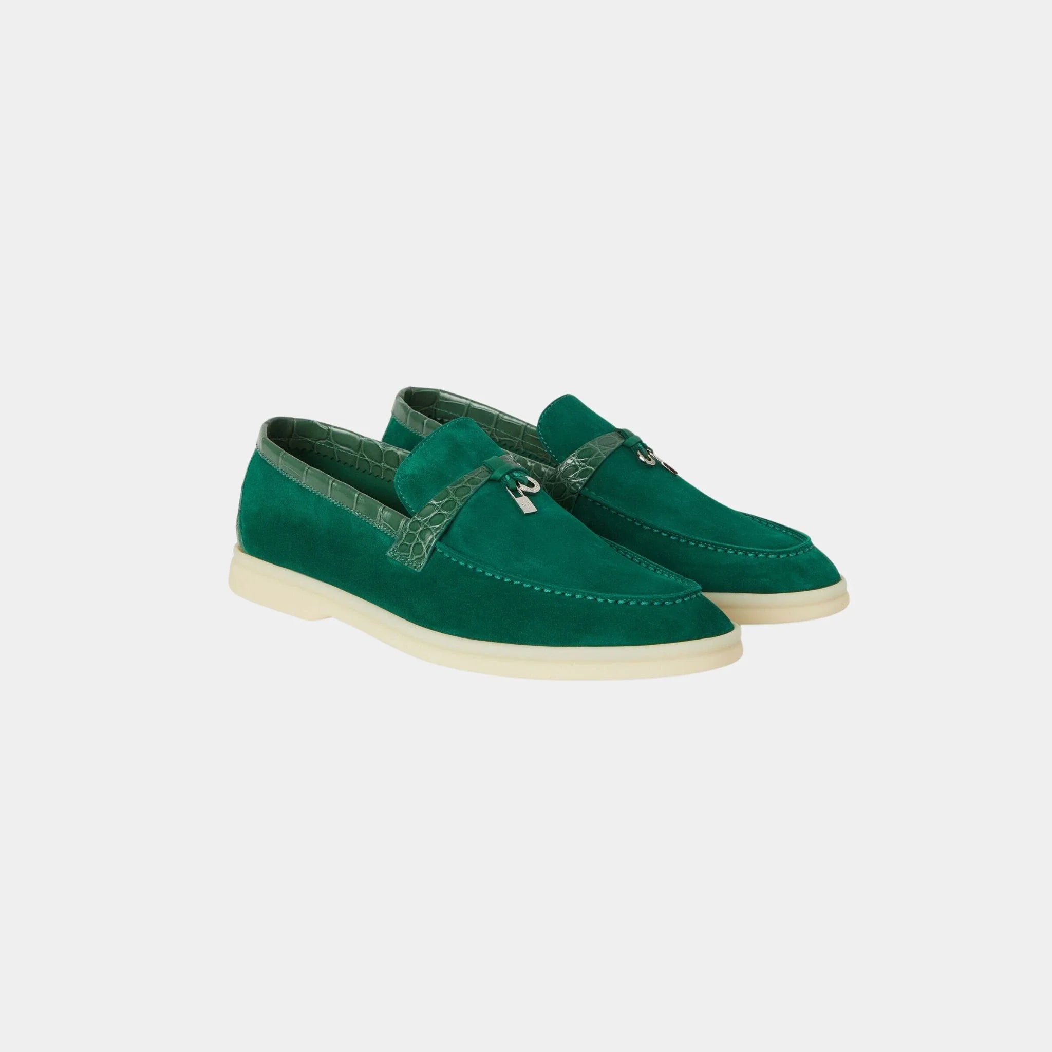 Summer Charms Walk Loafer Suede with Alligator Skin