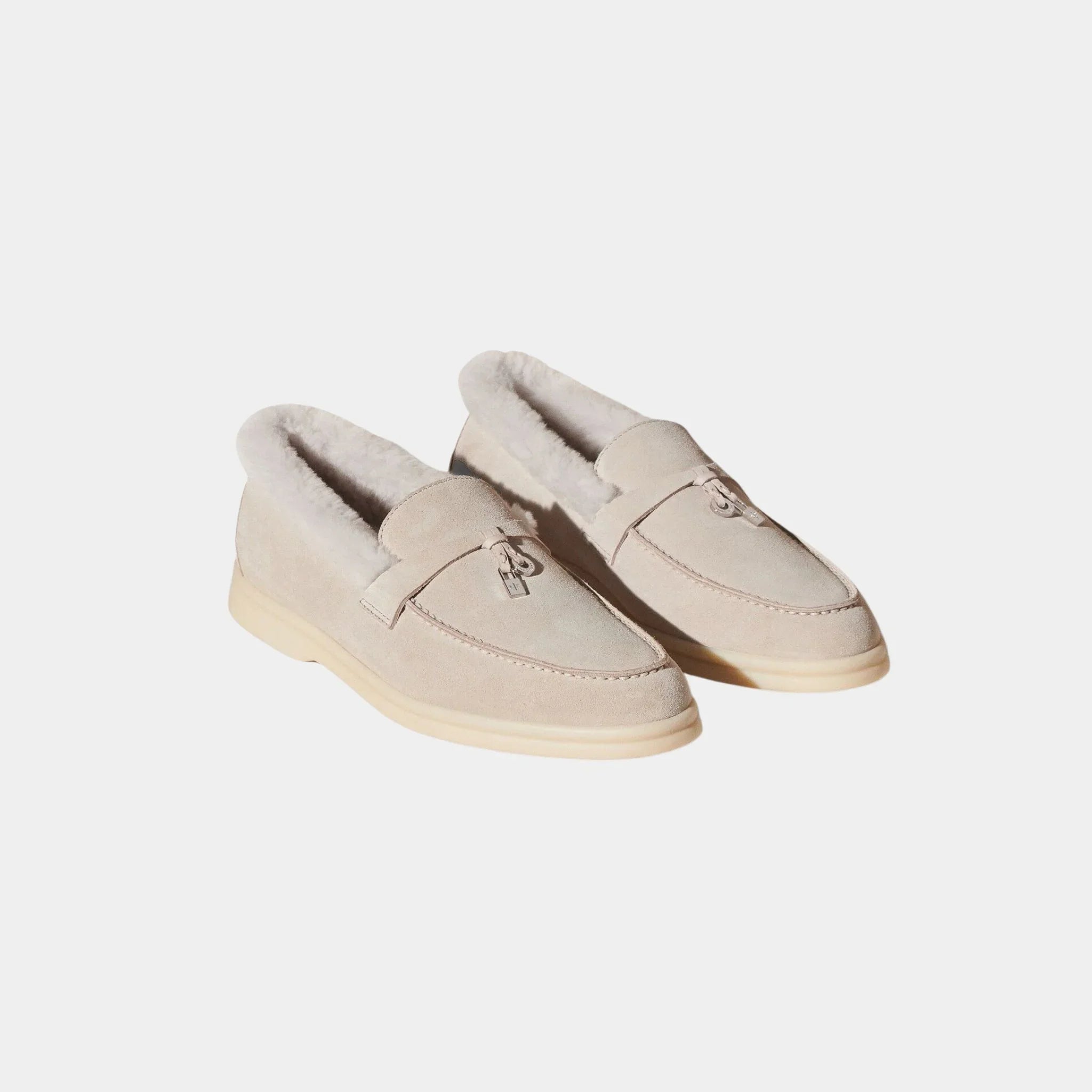 Summer Charms Walk Loafer Suede with Beaver Fur