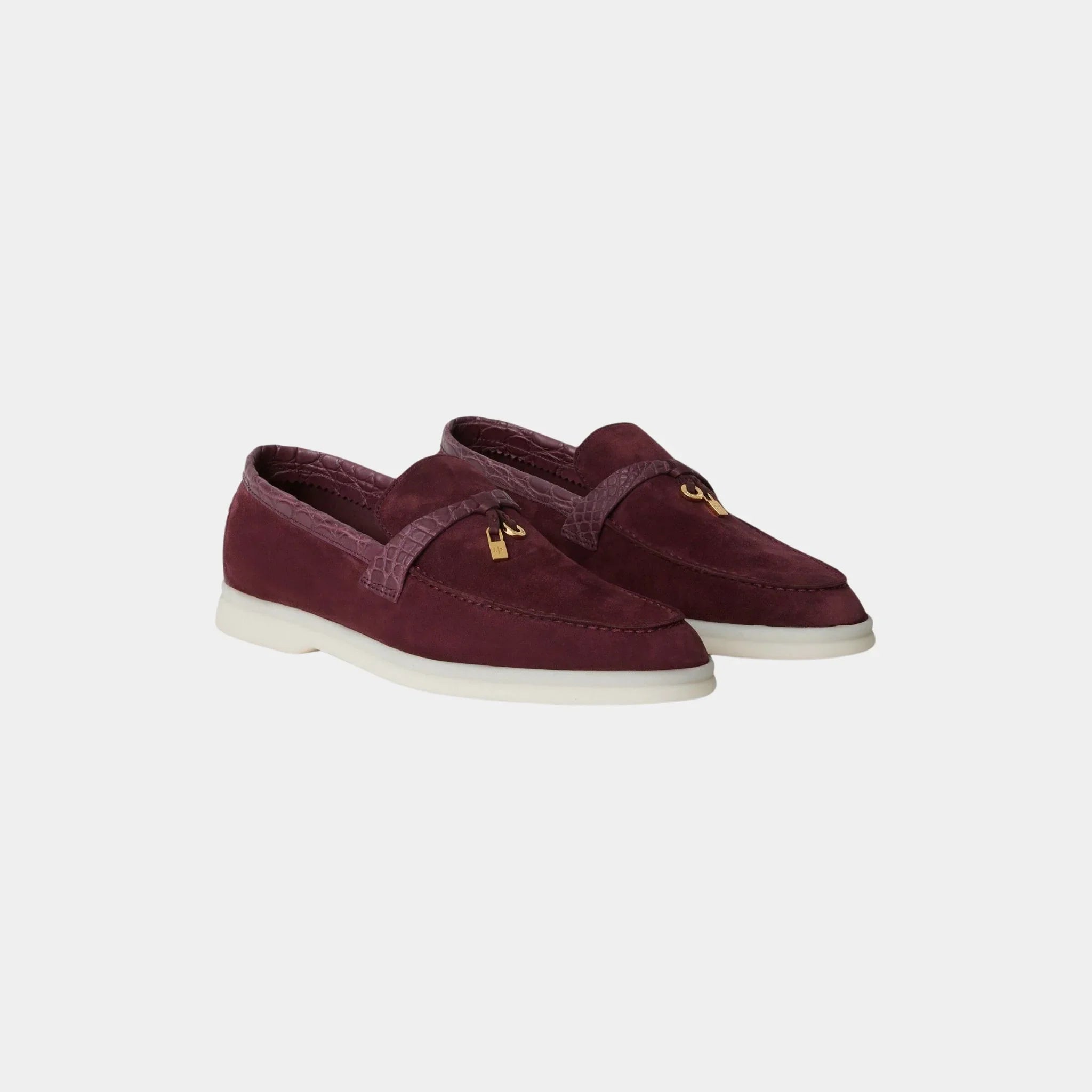 Summer Charms Walk Loafer Suede with Caiman Skin