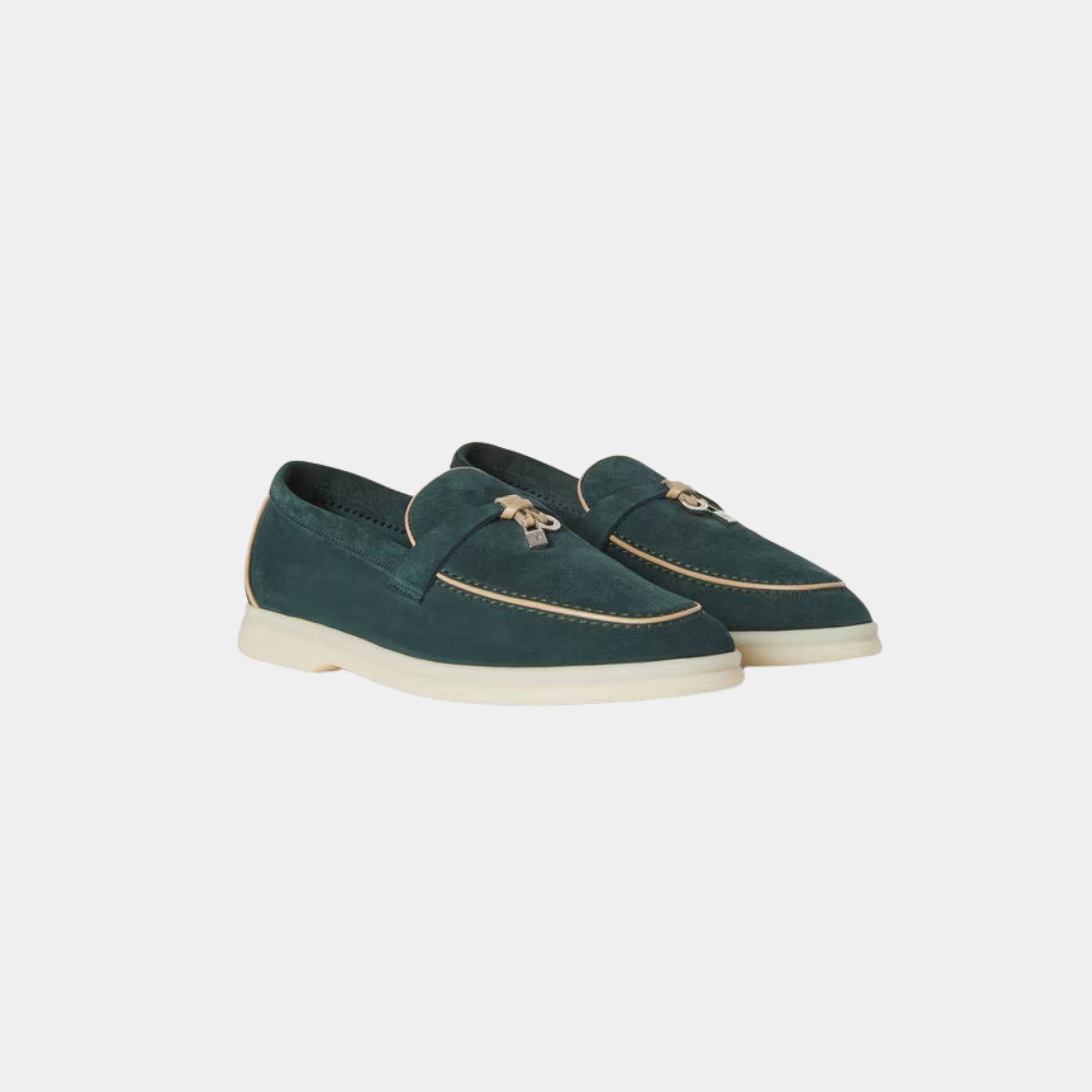 Summer Charms Walk Loafers In Suede Goatskin