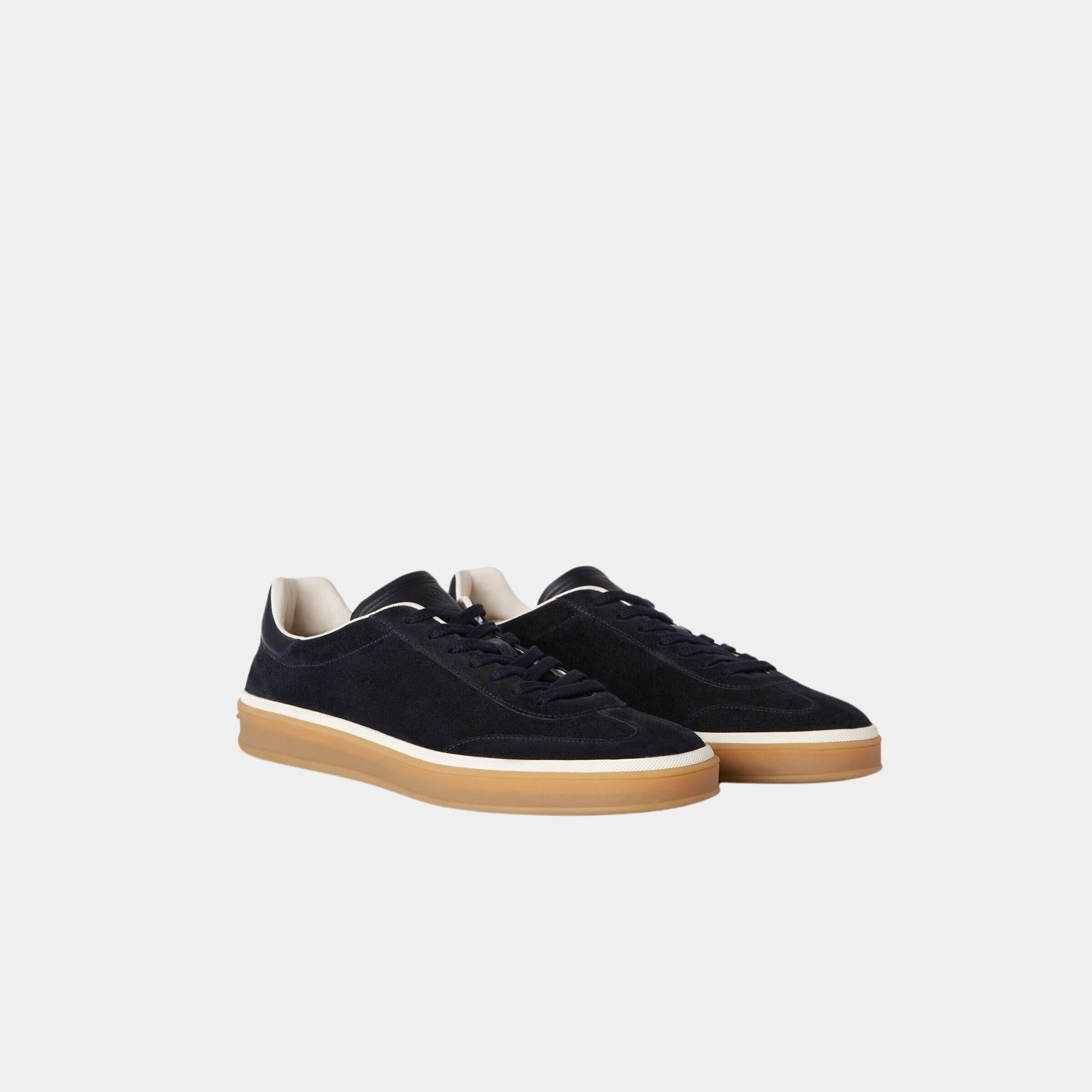Tennis Walk Suede Calf Split Sneaker