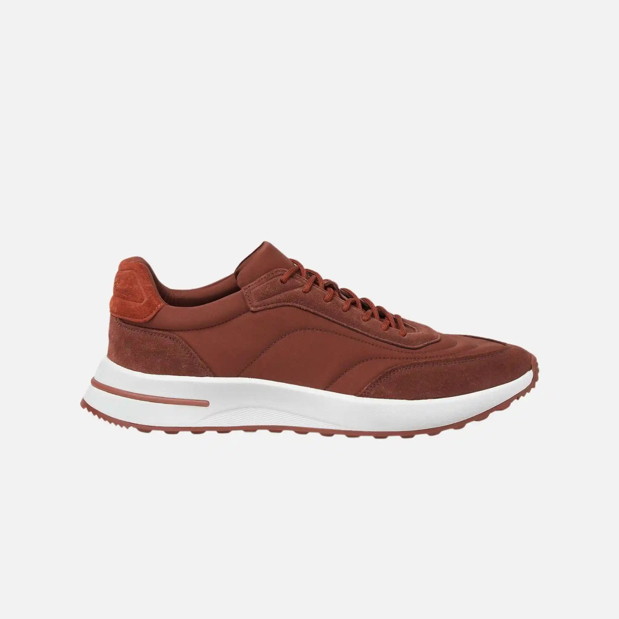 Loro Piana Week End Walk Sneaker Microfibre Storm System, Sanguine Pencil, Side