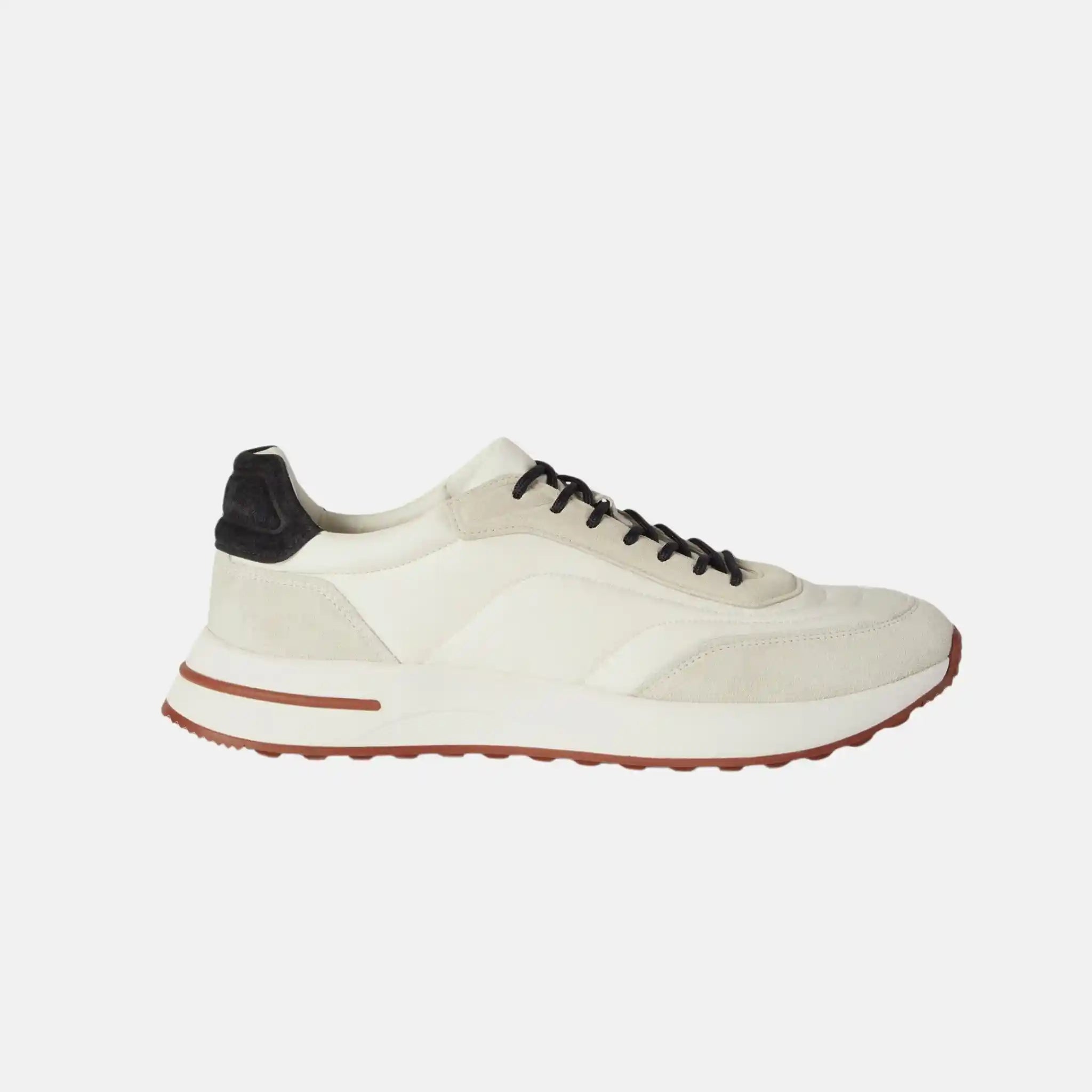 Loro Piana Week End Walk Sneaker Microfibre Storm System, White, Front