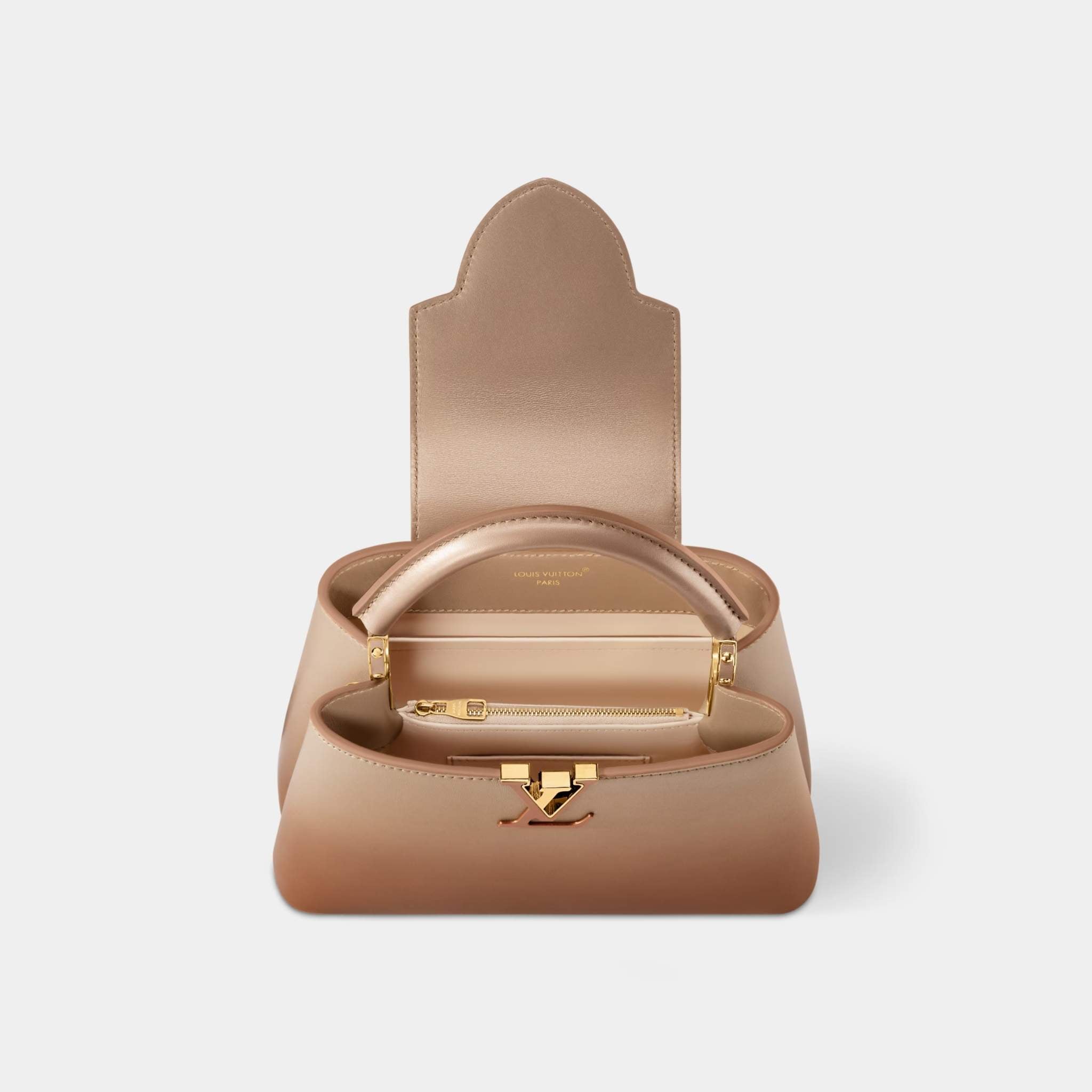 Capucines BB Handbag Sprayed Lambskin Leather