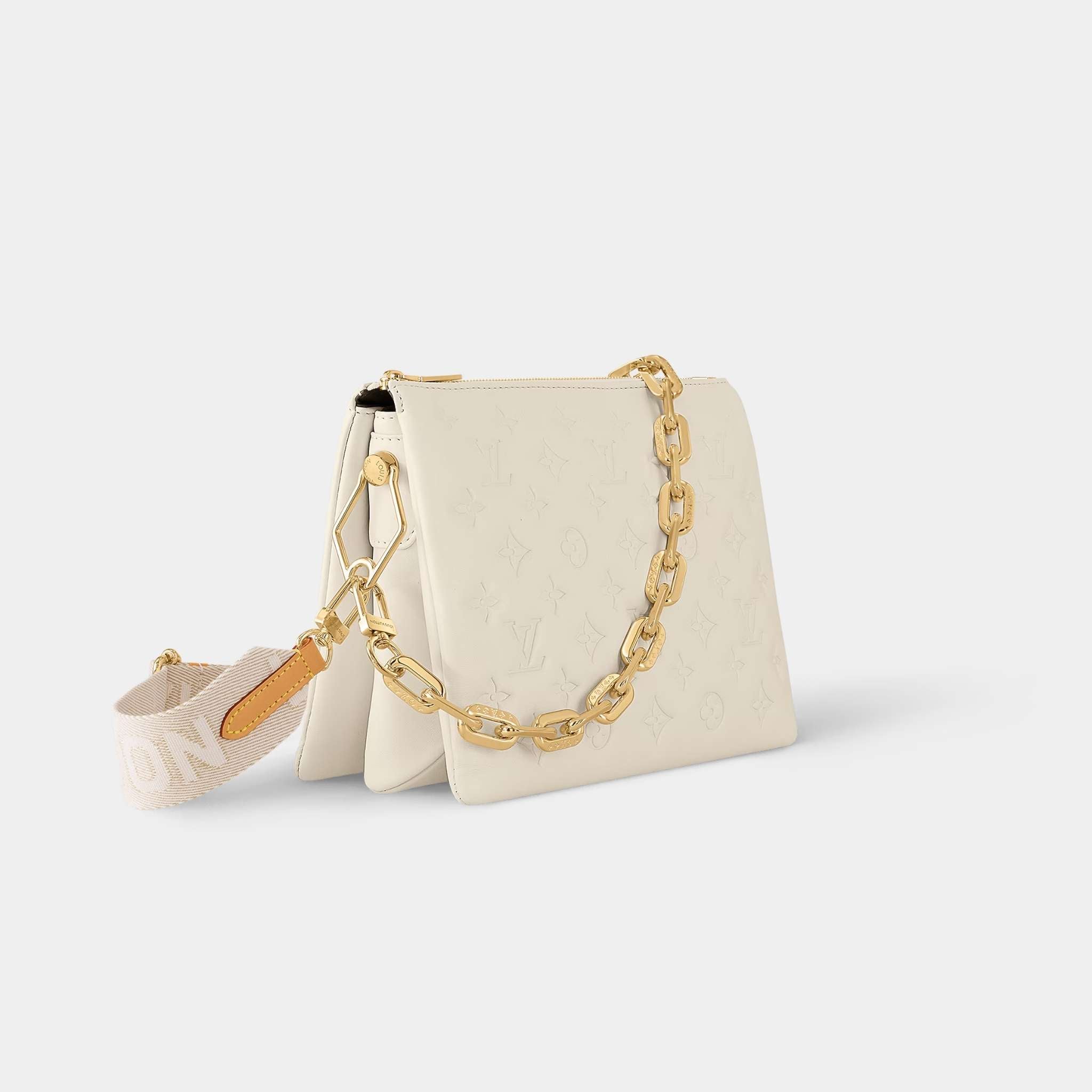 Coussin PM Handbag Monogram-embossed Puffy Lambskin