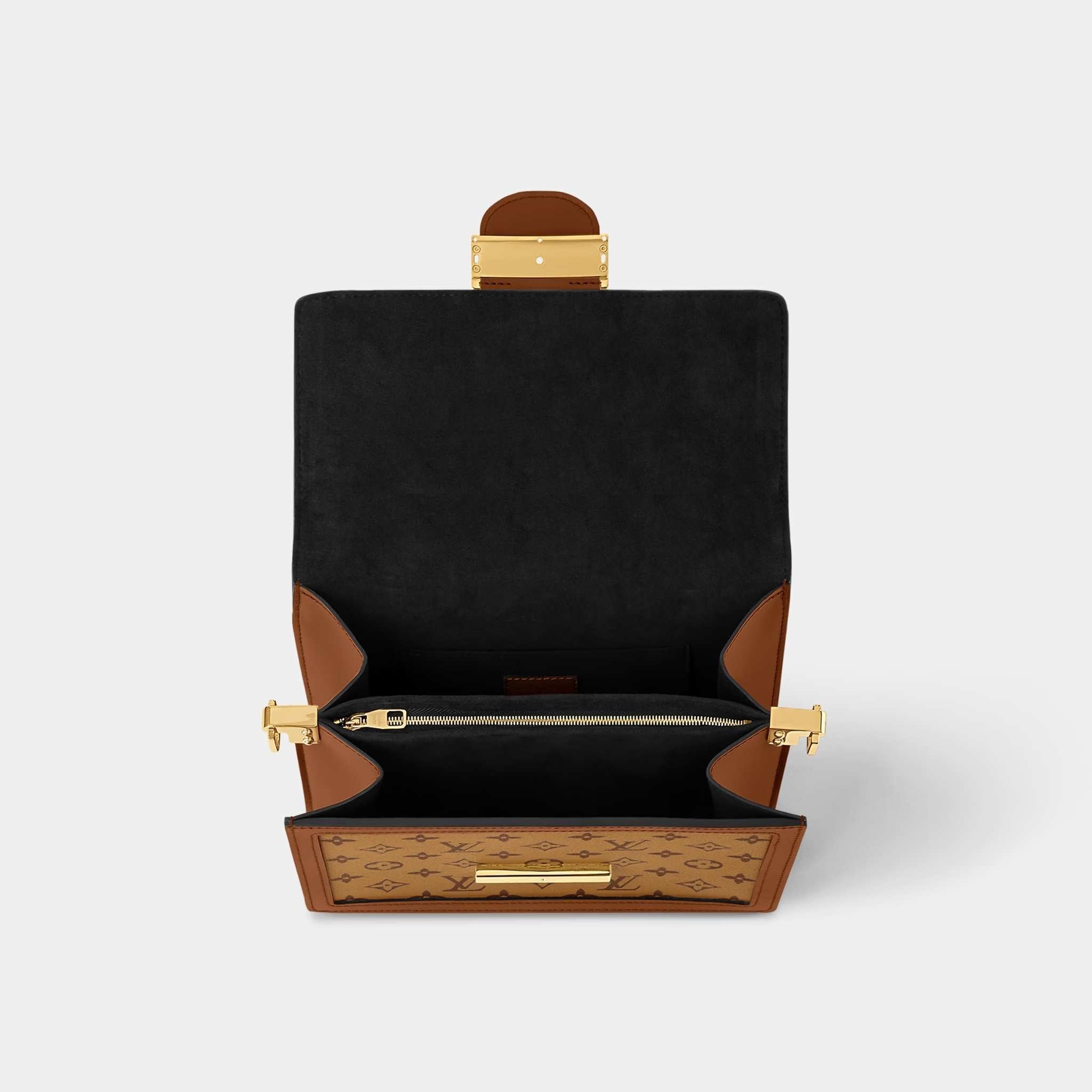 Dauphine MM Bag Monogram and Monogram Reverse Coated Canvas