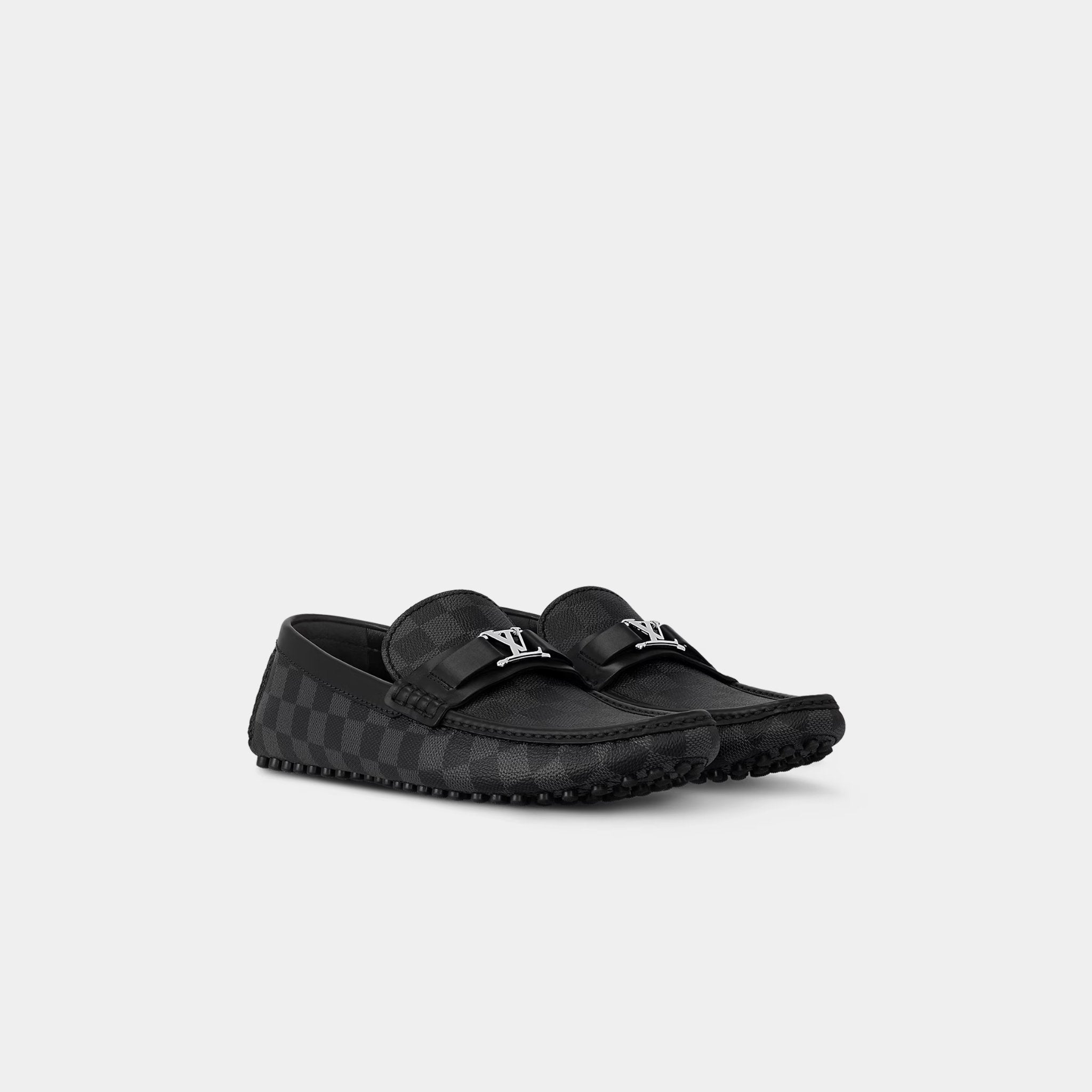 Hockenheim Moccasin Damier Graphite Canvas