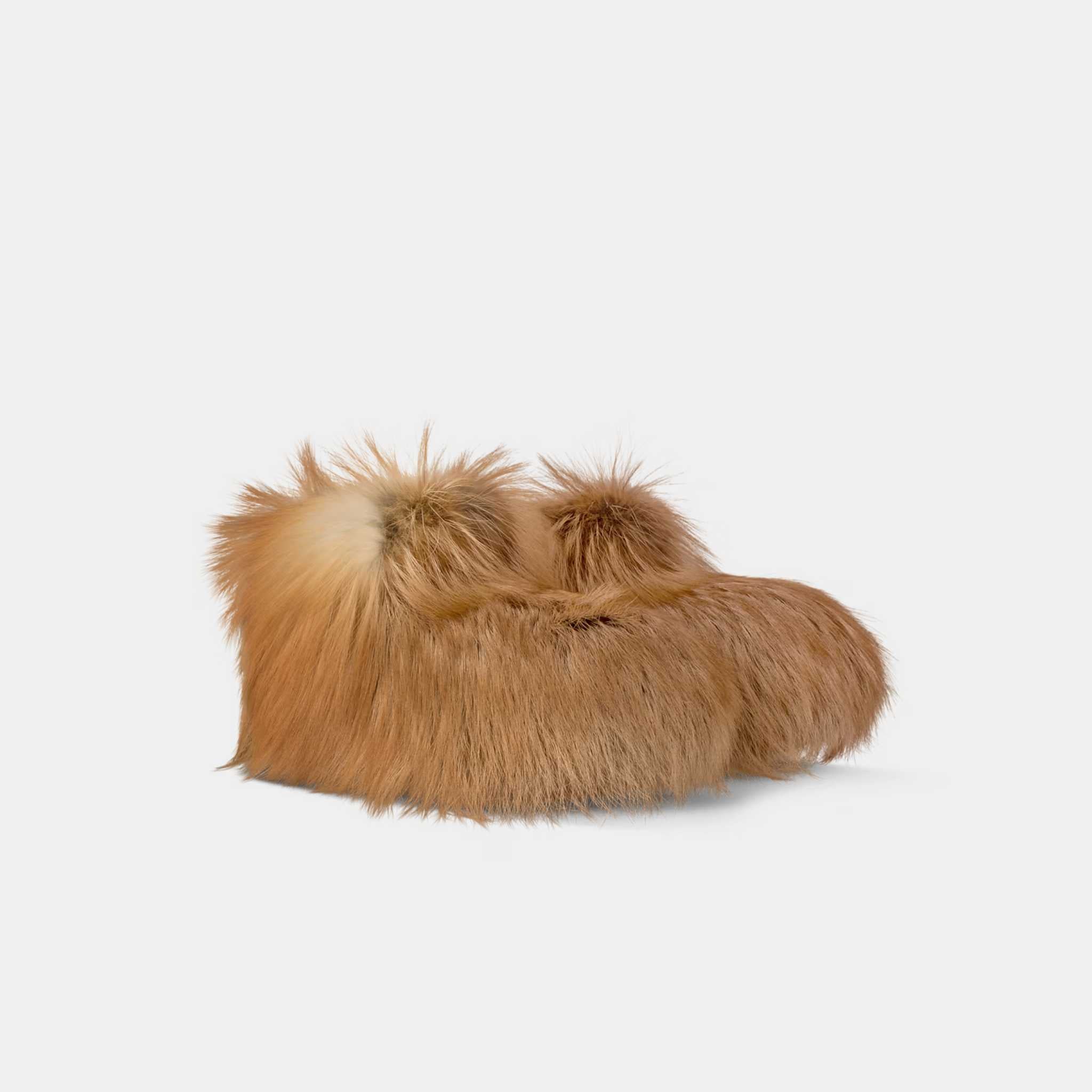 LV Footprint Low Boot Fox Fur