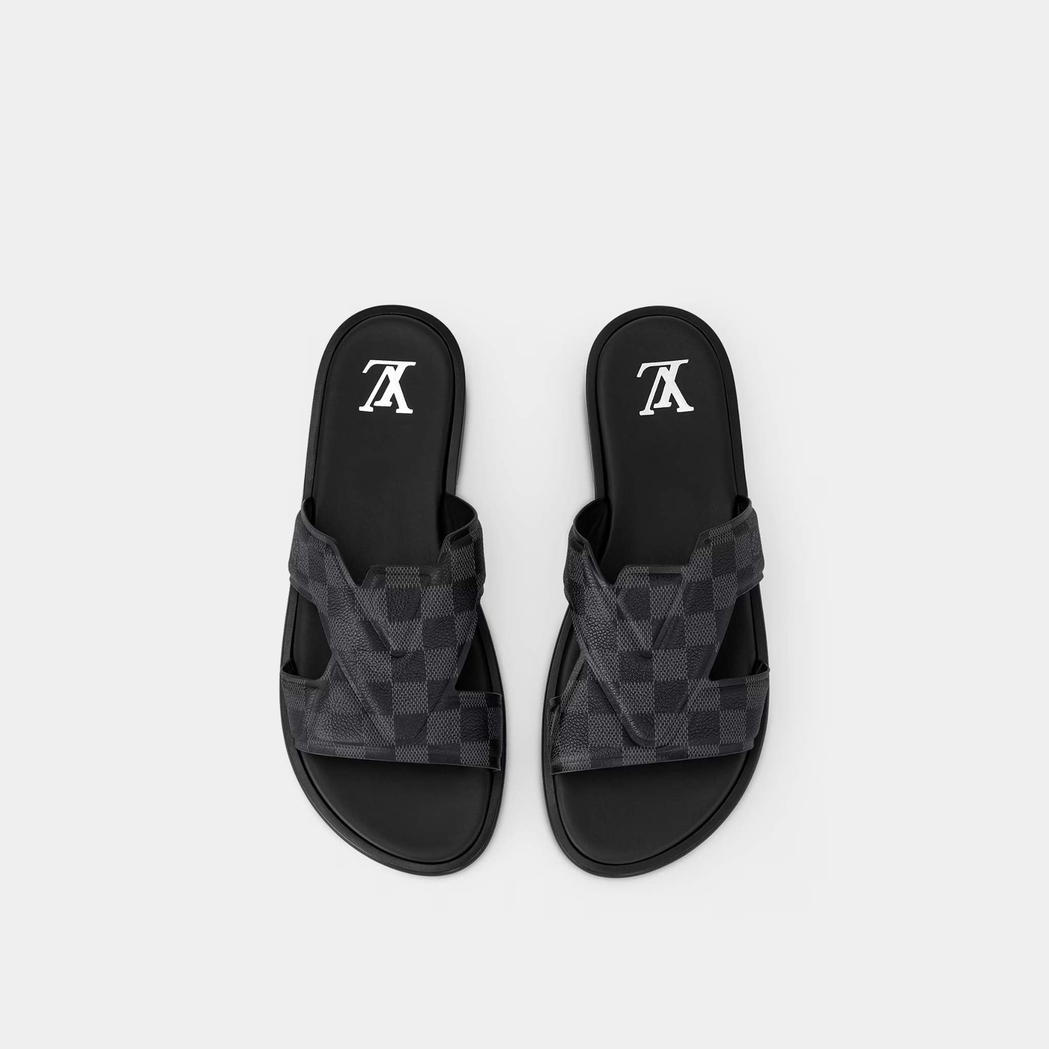 LV Oasis Mule Damier Grained Calf Leather