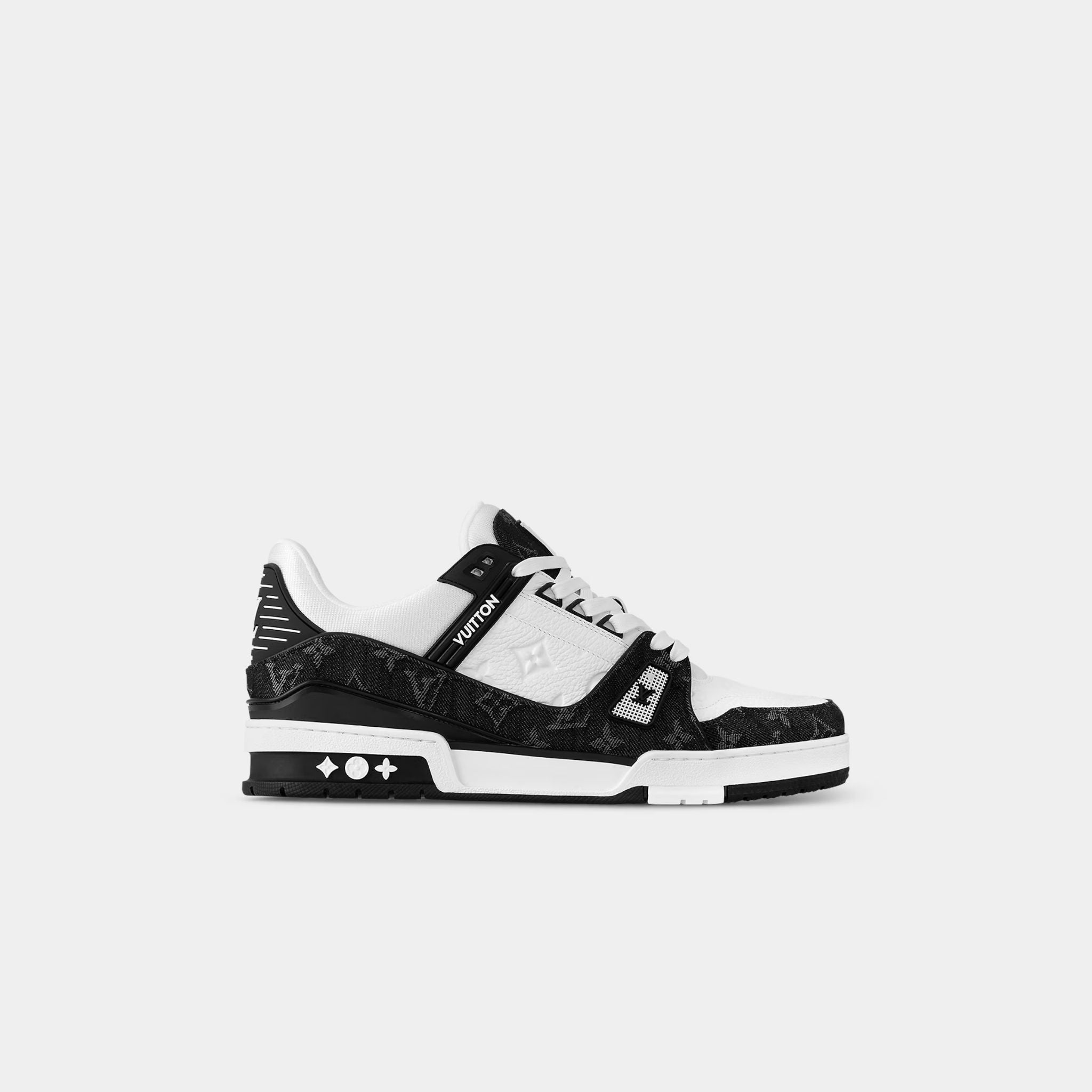 LV Trainers Monogram Denim and Monogram Calf Leather