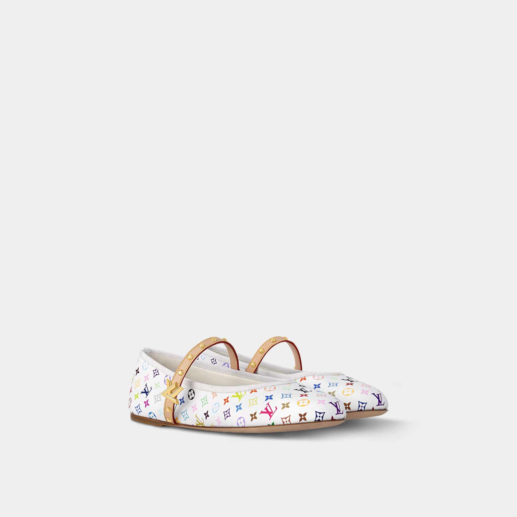 LV x TM Romy Flat Ballerina Rainbow Tones
