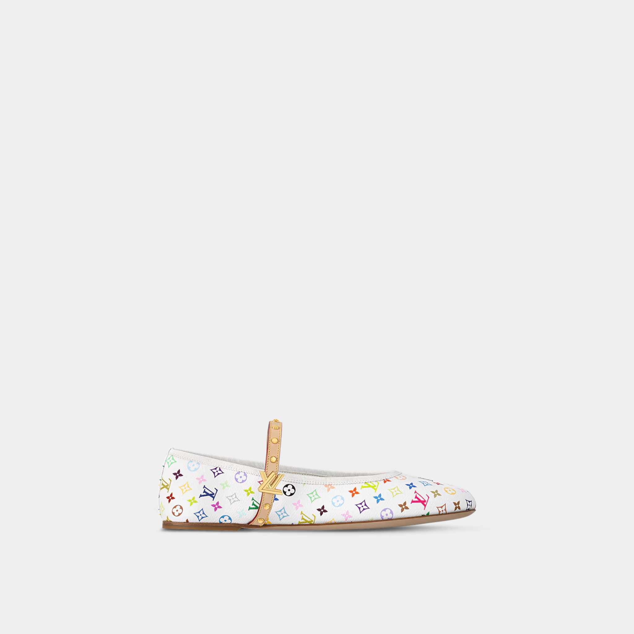 LV x TM Romy Flat Ballerina Rainbow Tones