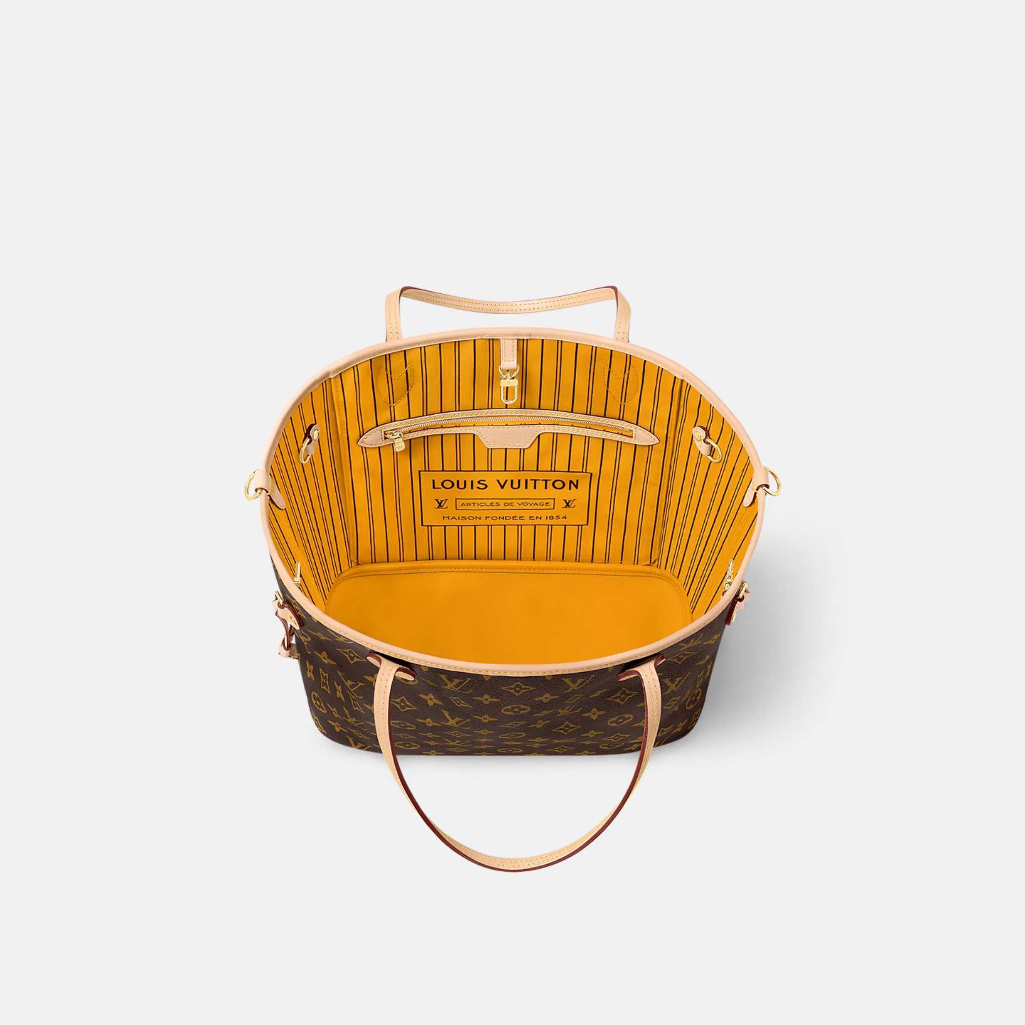 Louis Vuitton Neverfull Bandoulière Monogram Inside Out MM Handbag