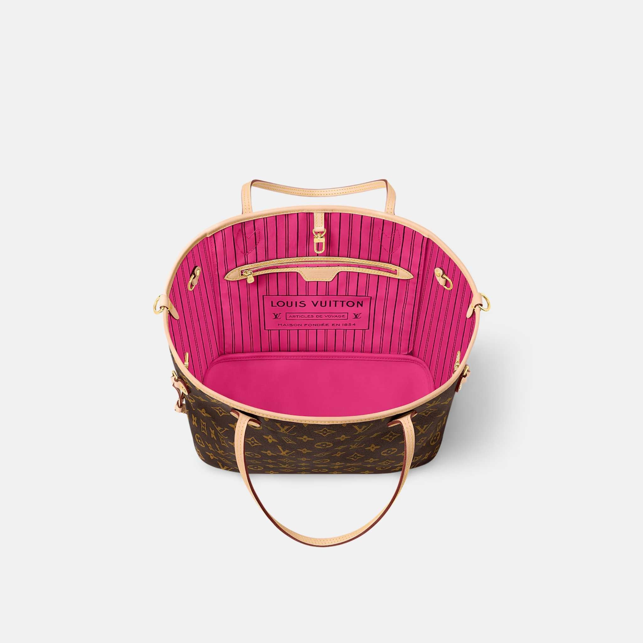 Louis Vuitton Neverfull Bandoulière Monogram Inside Out MM Handbag