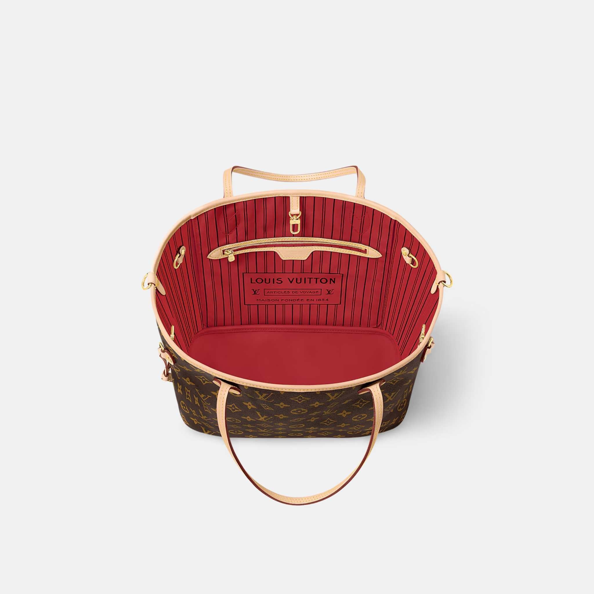 Louis Vuitton Neverfull Bandoulière Monogram Inside Out MM Handbag