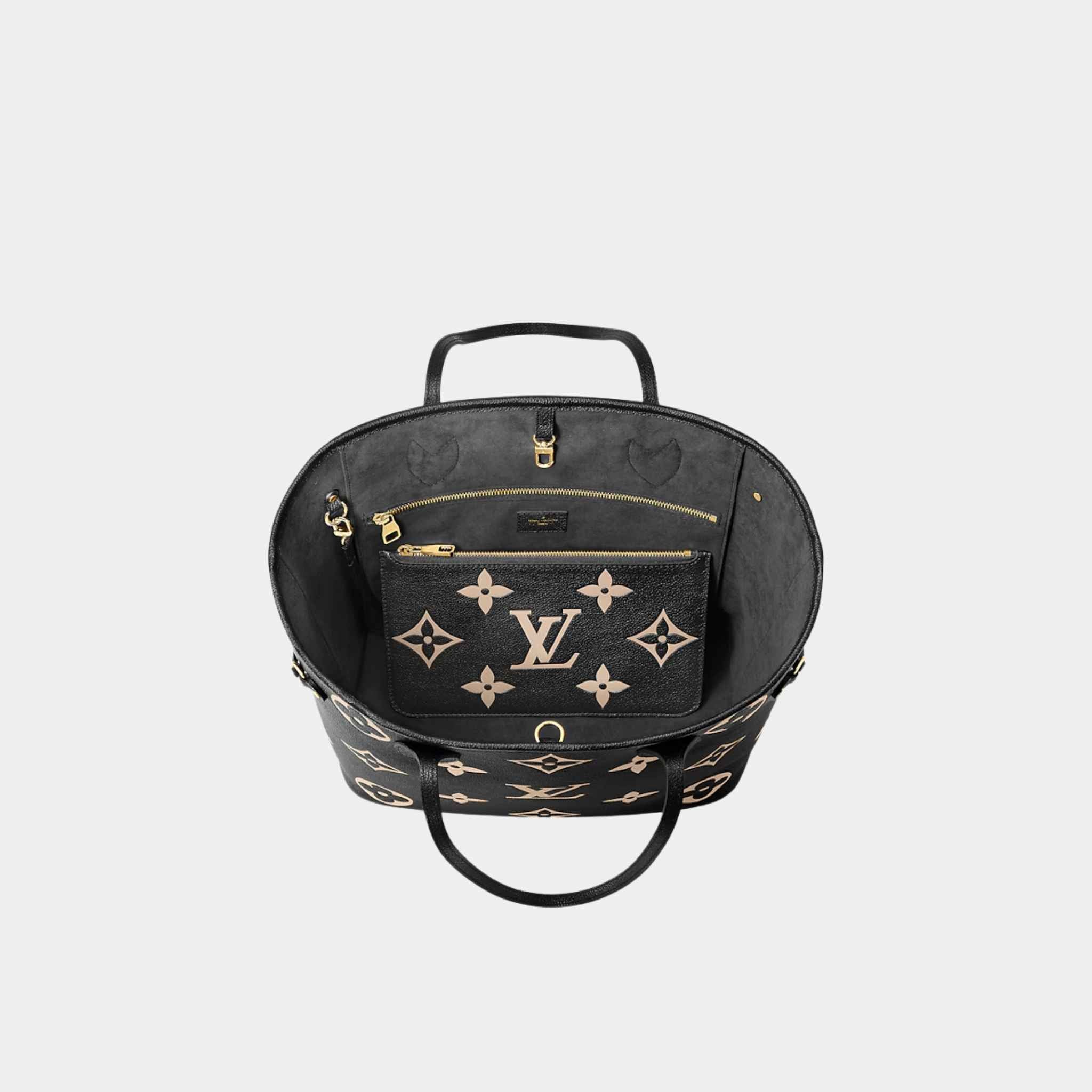 Neverfull MM Tote In Two-Tone Monogram Empreinte